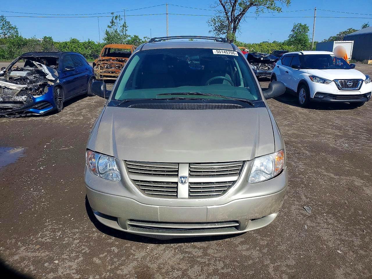 2007 Dodge Caravan Se Beige vin: 1D4GP25R97B142393