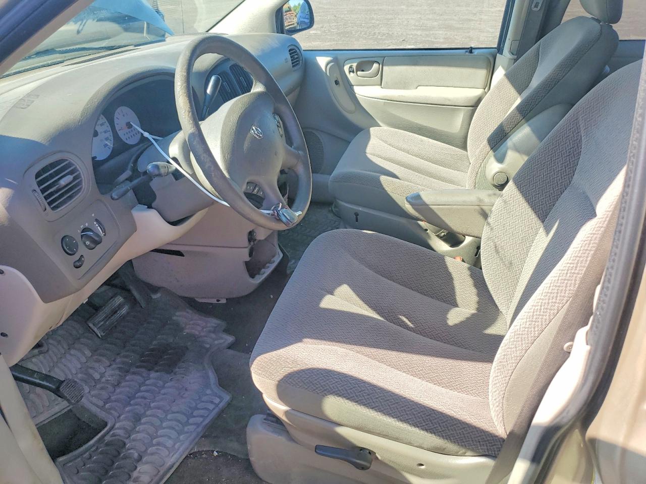 2007 Dodge Caravan Se Beige vin: 1D4GP25R97B142393