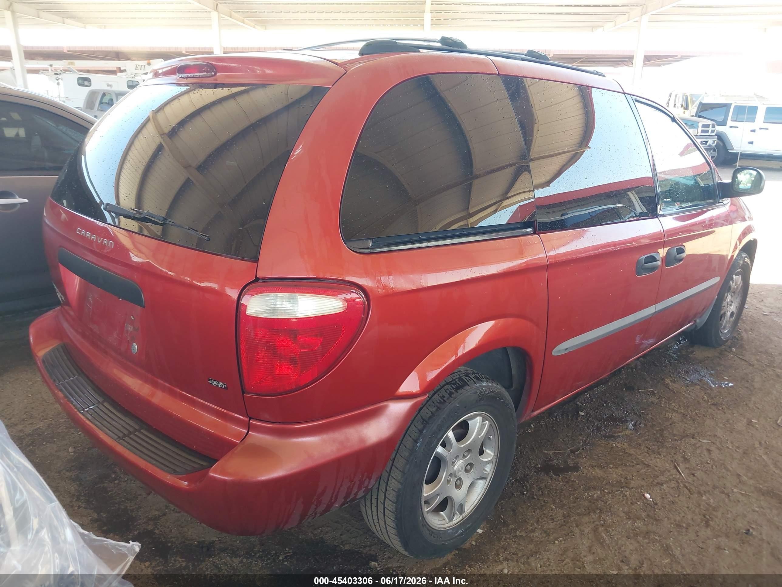 2003 Dodge Caravan Se Maroon vin: 1D4GP25RX3B299084