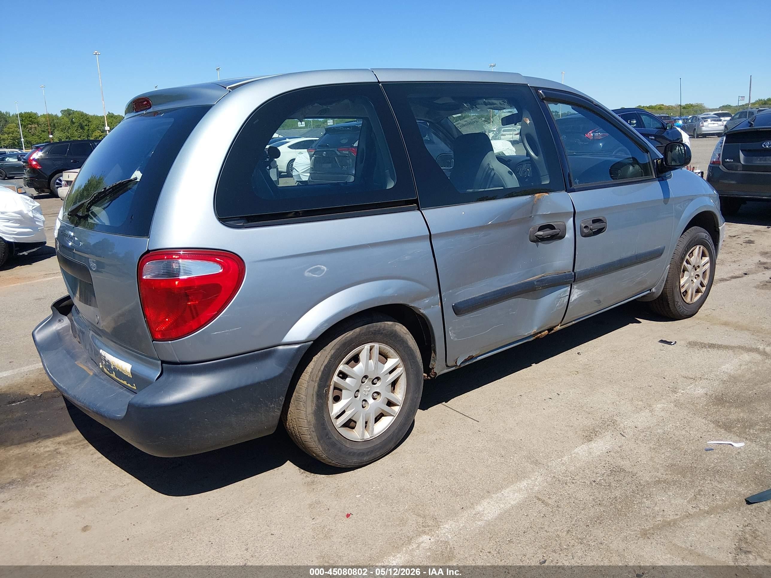 2005 Dodge Caravan Se Синий vin: 1D4GP25RX5B134350