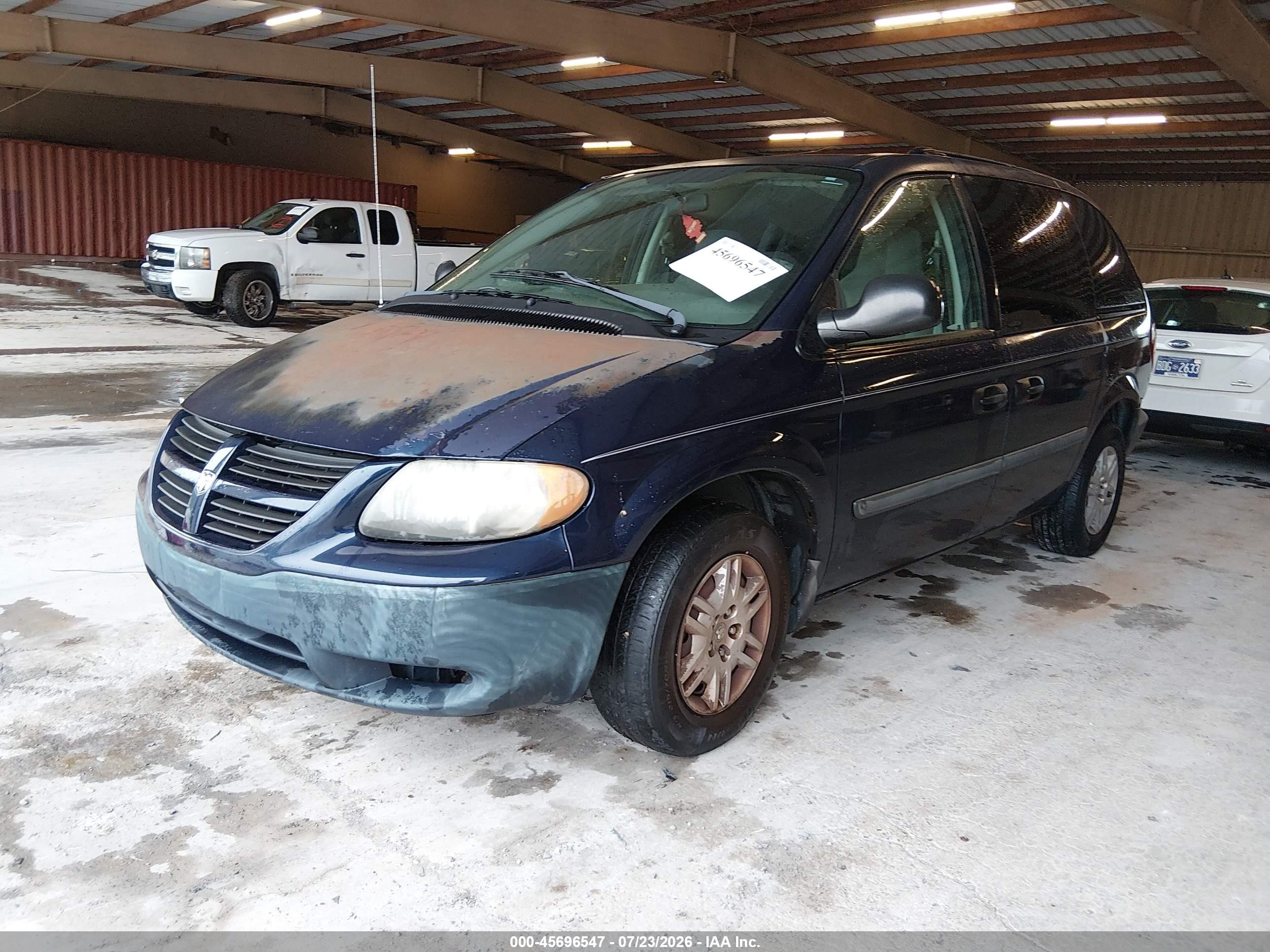 2005 Dodge Caravan Se Blue vin: 1D4GP25RX5B210990