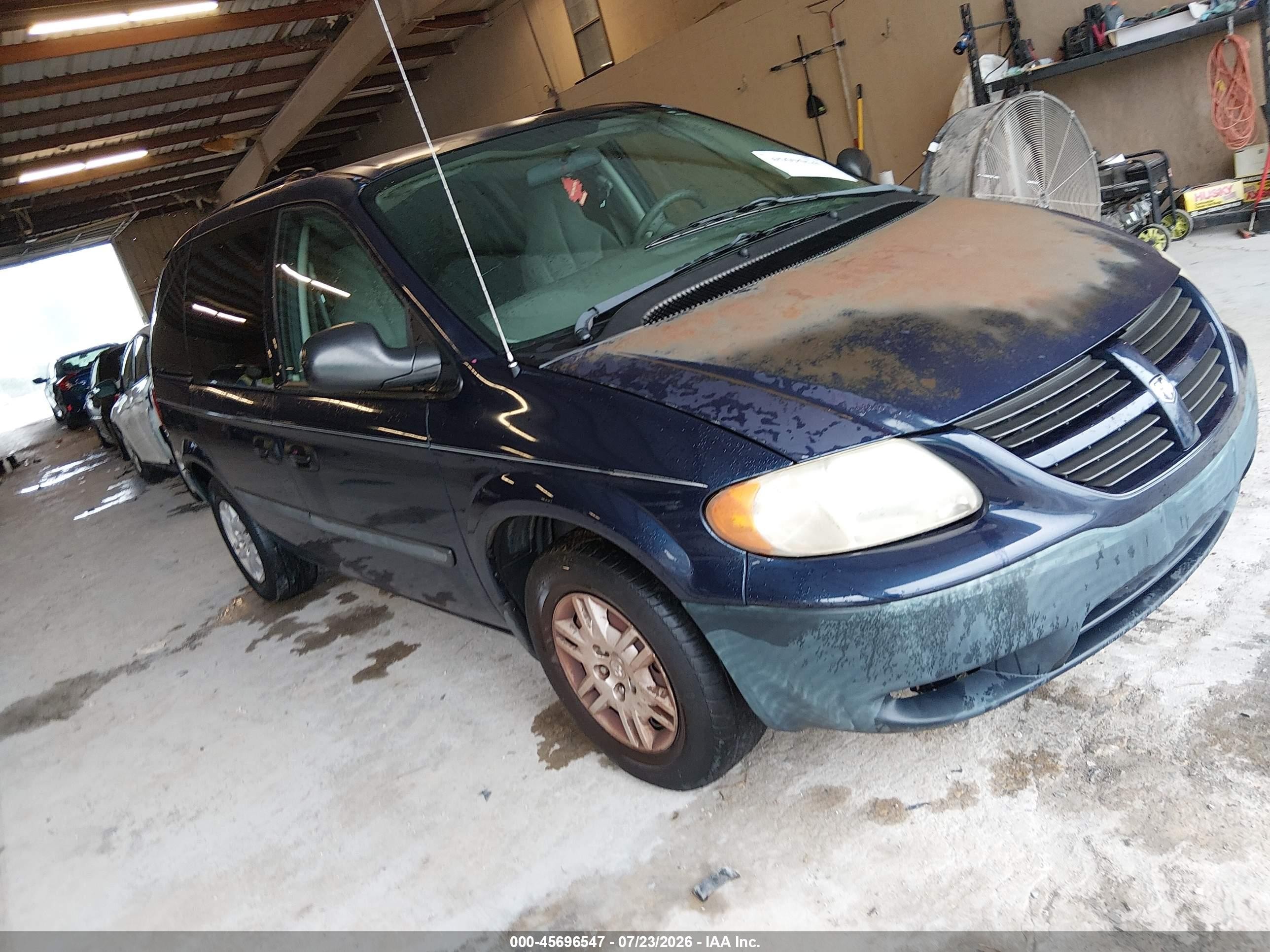 2005 Dodge Caravan Se Blue vin: 1D4GP25RX5B210990
