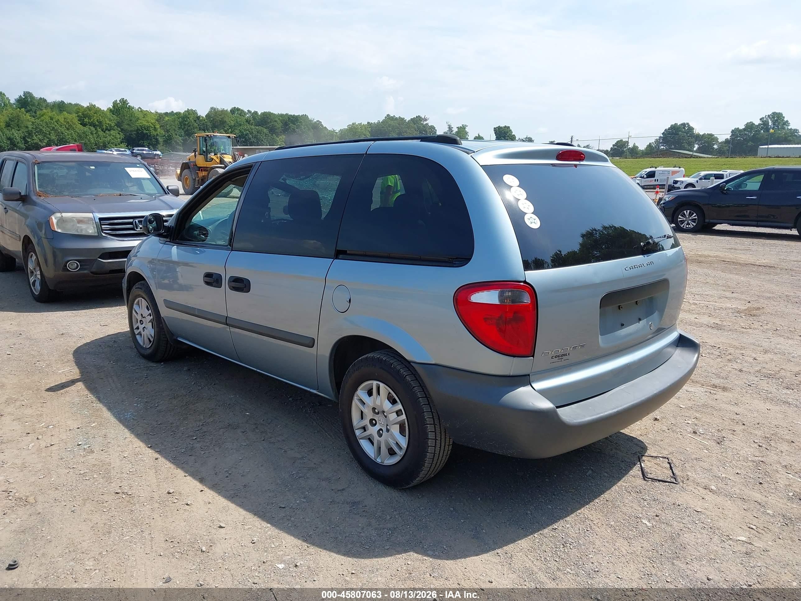 2005 Dodge Caravan Se Light Blue vin: 1D4GP25RX5B388429