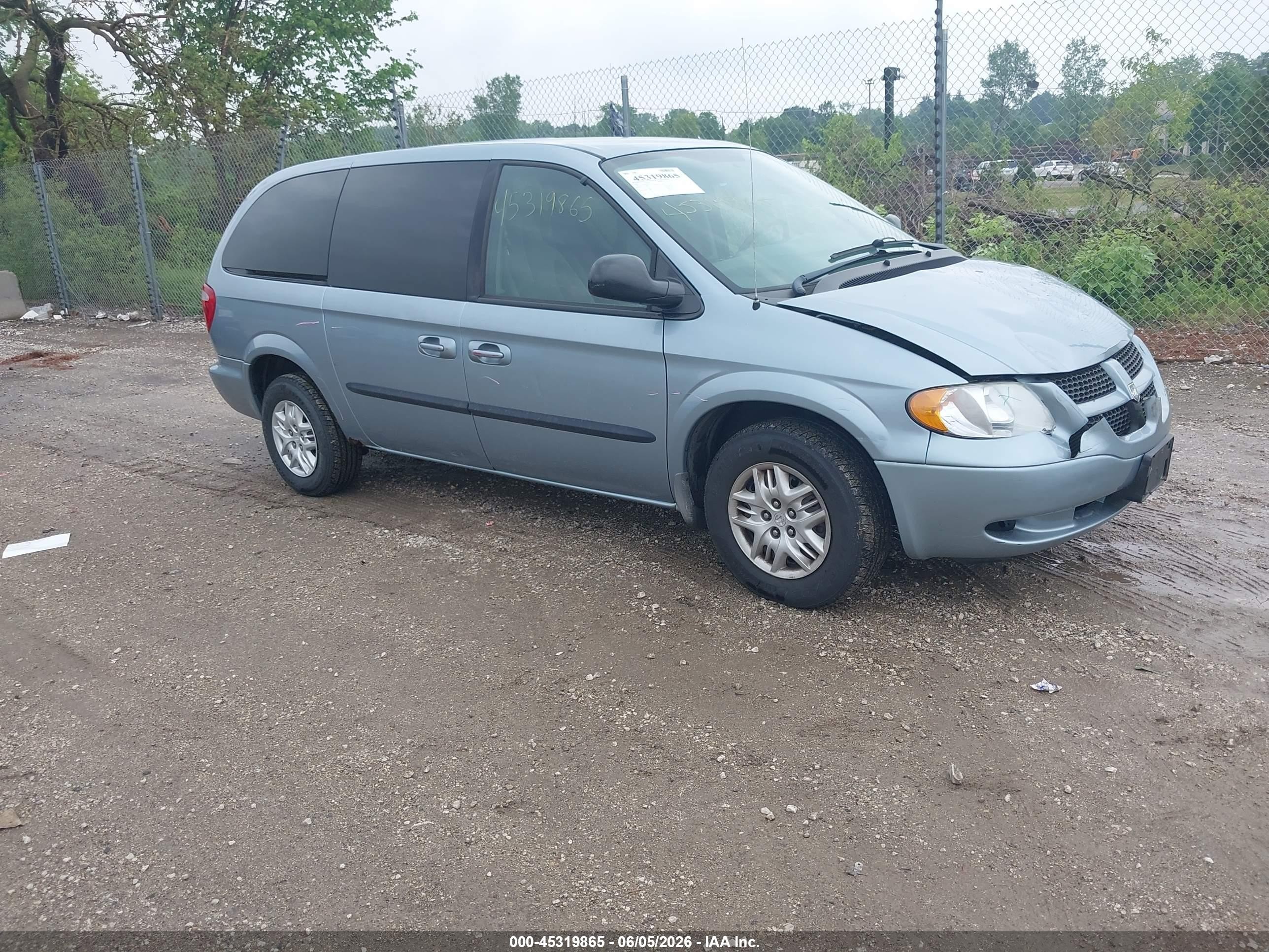 2003 Dodge Grand Caravan Sport Blue vin: 1D4GP44R33B333122