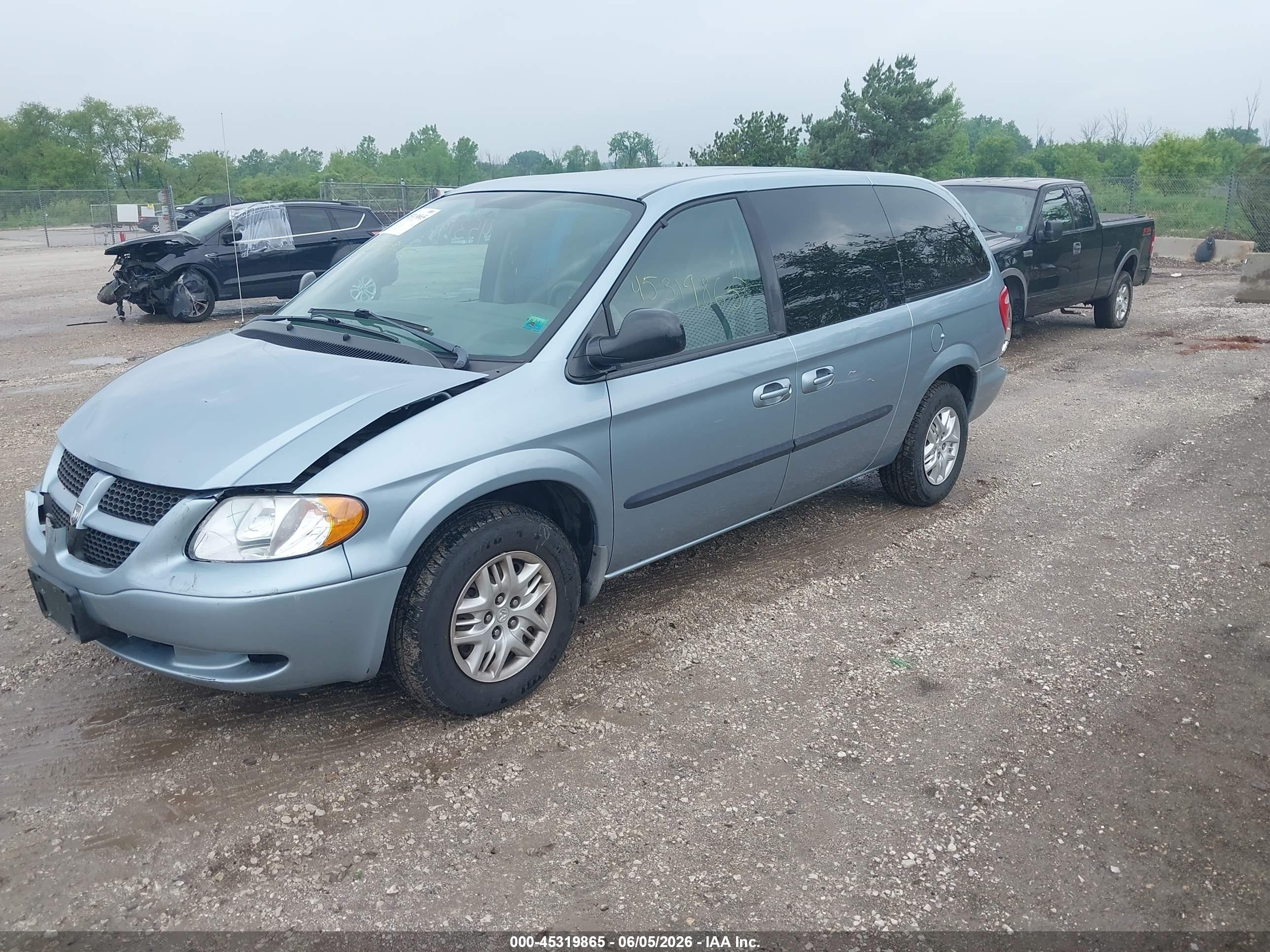 2003 Dodge Grand Caravan Sport Blue vin: 1D4GP44R33B333122
