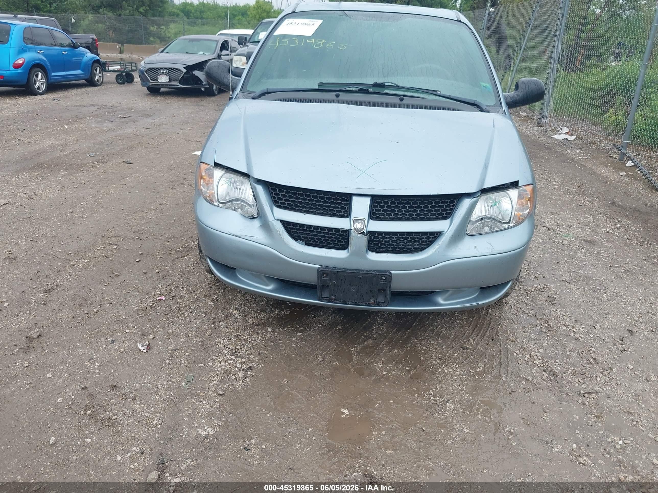 2003 Dodge Grand Caravan Sport Blue vin: 1D4GP44R33B333122