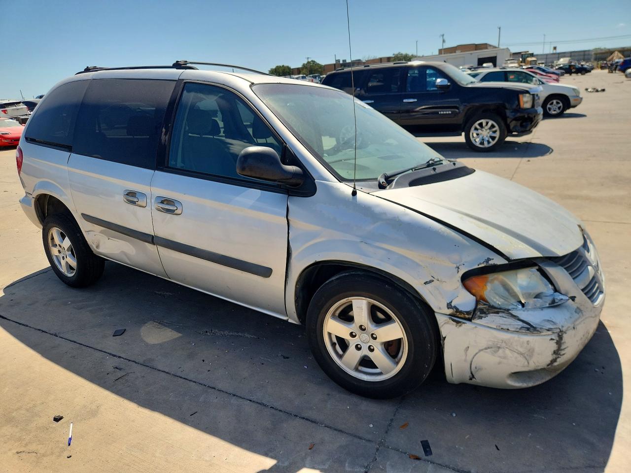 2006 Dodge Caravan Sxt Silver vin: 1D4GP45R06B660306