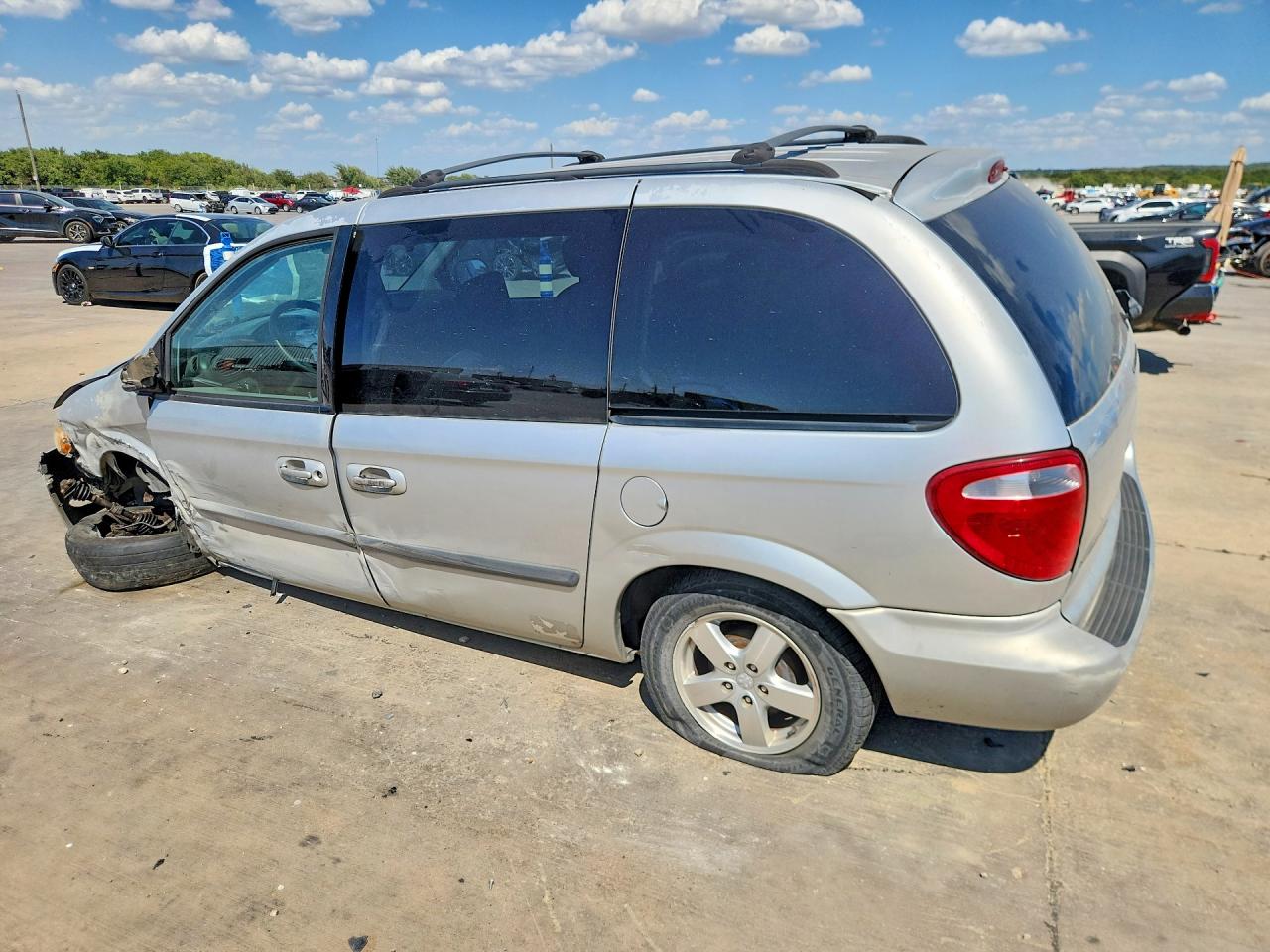 2006 Dodge Caravan Sxt Silver vin: 1D4GP45R06B660306