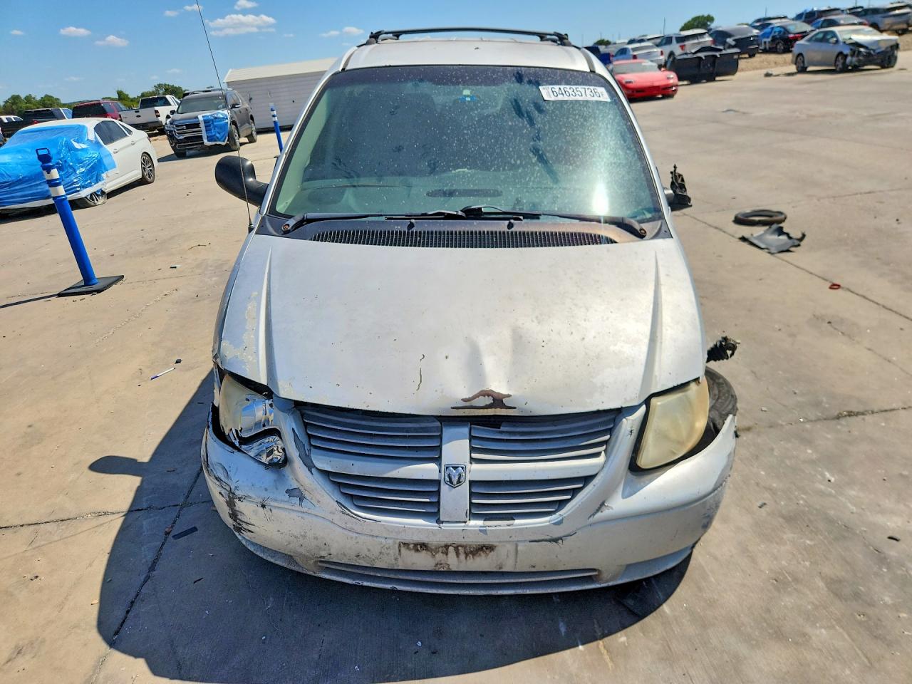 2006 Dodge Caravan Sxt Silver vin: 1D4GP45R06B660306