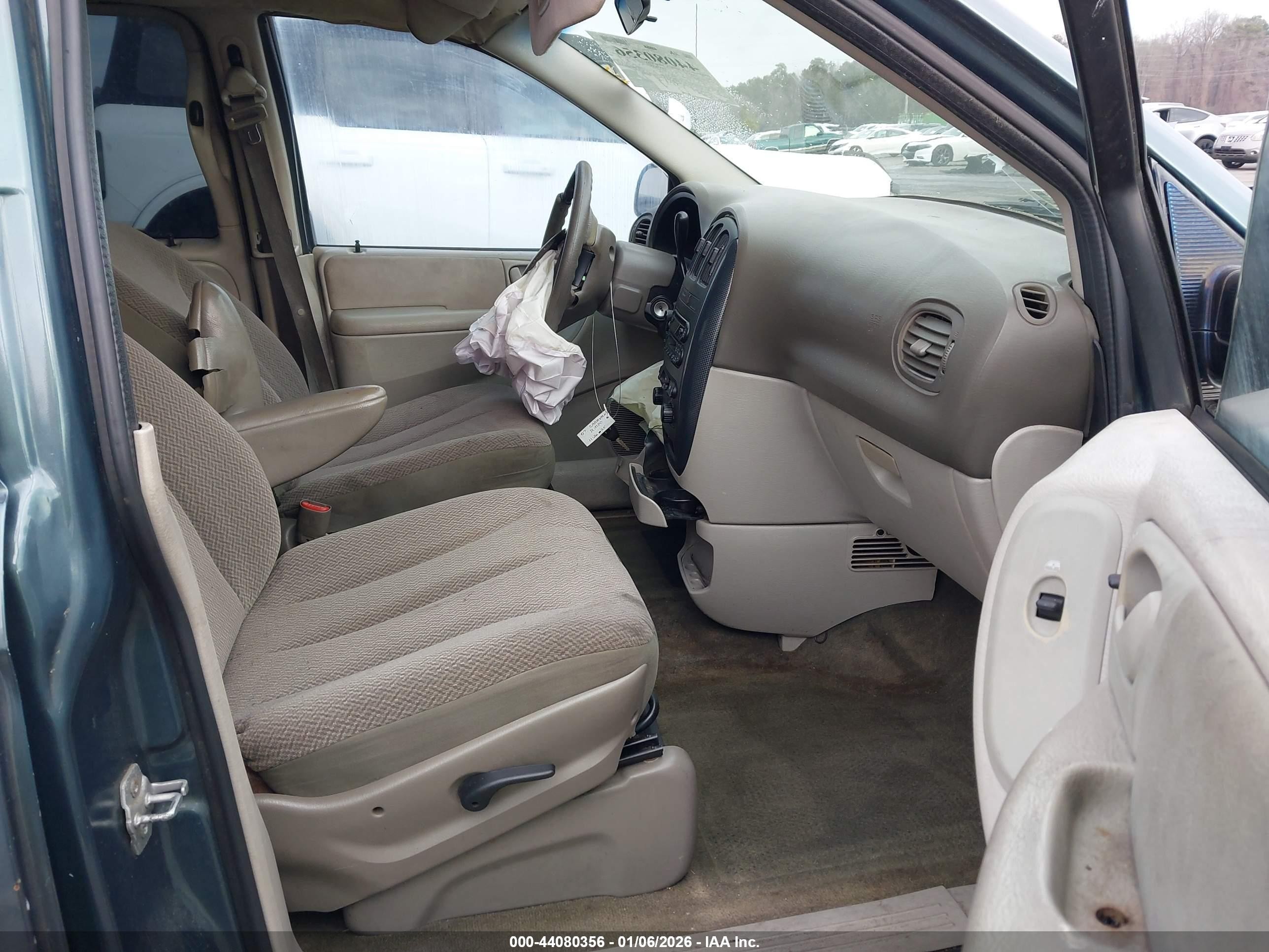 2007 Dodge Caravan Sxt Blue vin: 1D4GP45R07B199643