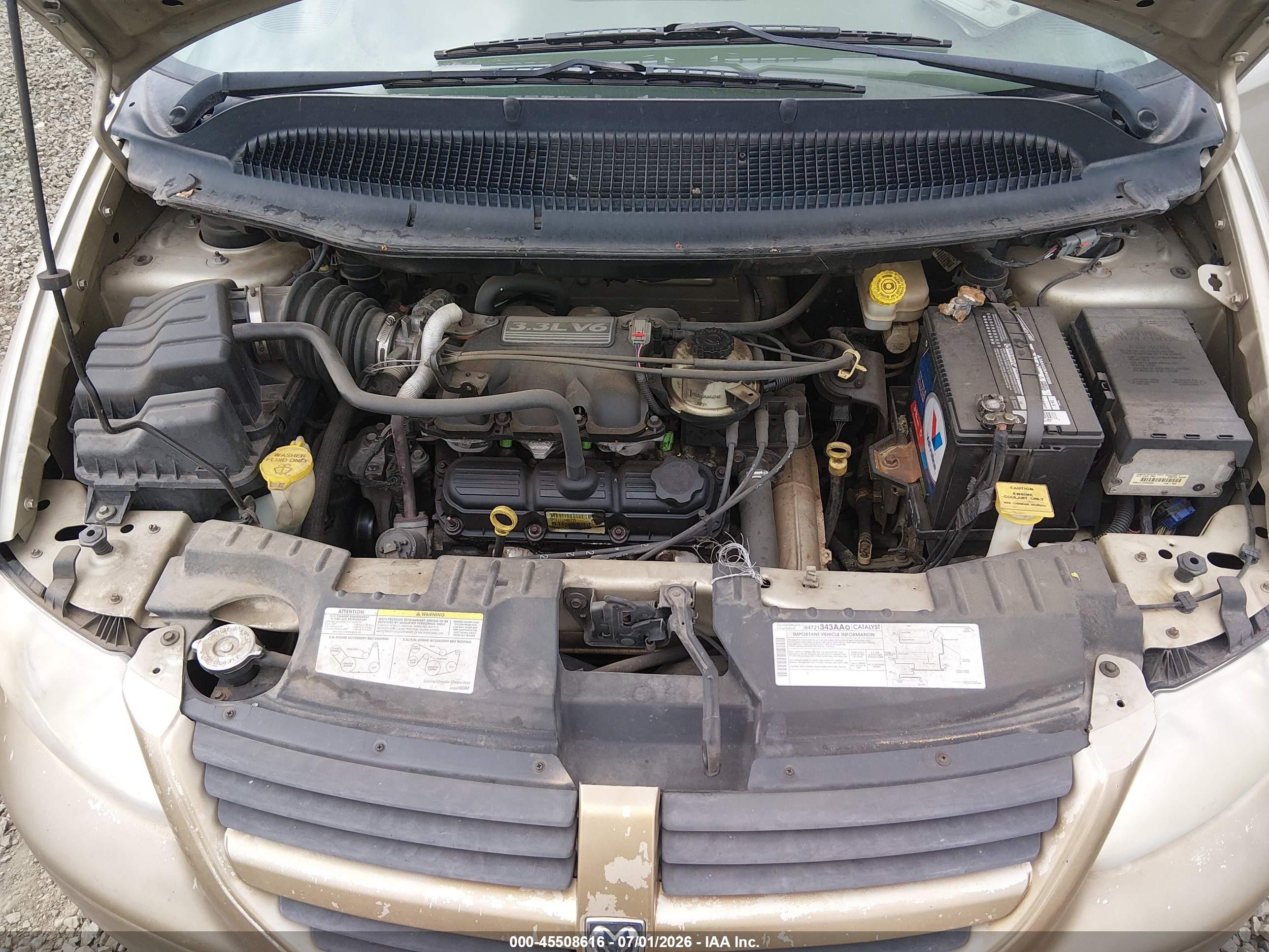 2005 Dodge Caravan Sxt Gold vin: 1D4GP45R15B234512