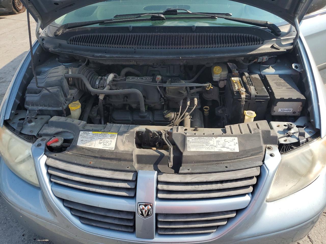 2006 Dodge Caravan Sxt Blue vin: 1D4GP45R26B502159