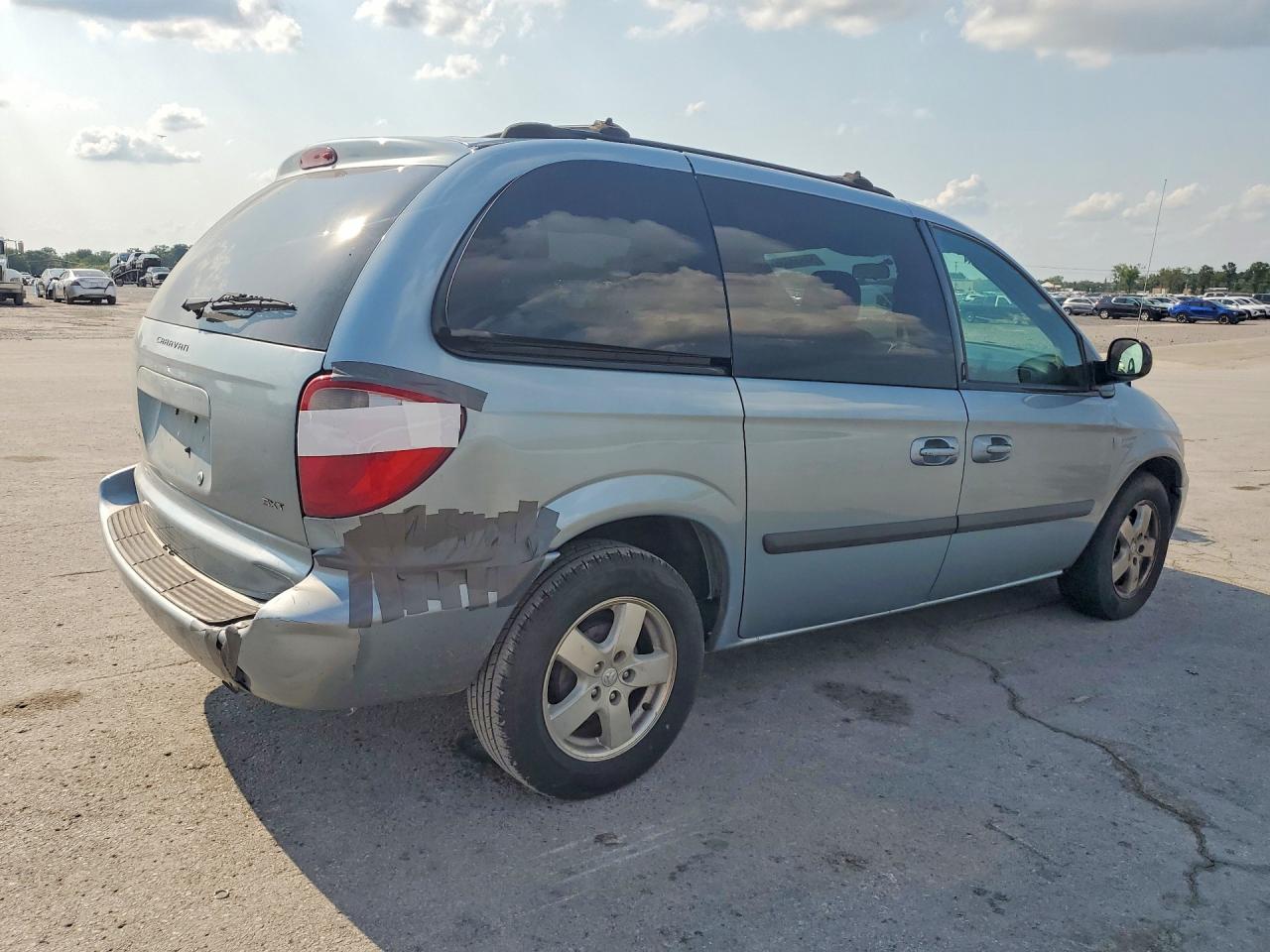 2006 Dodge Caravan Sxt Blue vin: 1D4GP45R26B502159