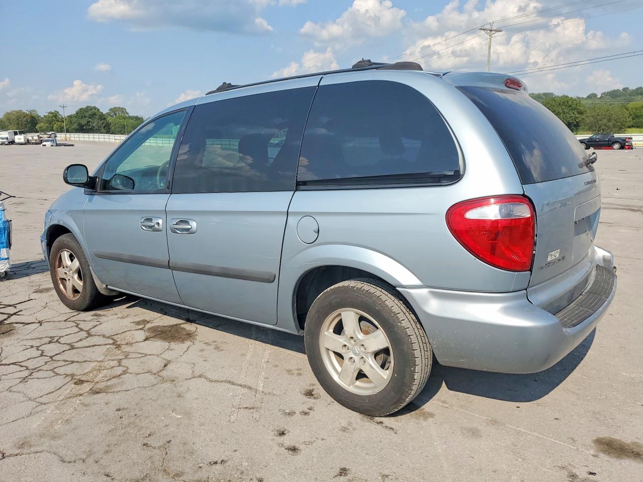 2006 Dodge Caravan Sxt Blue vin: 1D4GP45R26B502159