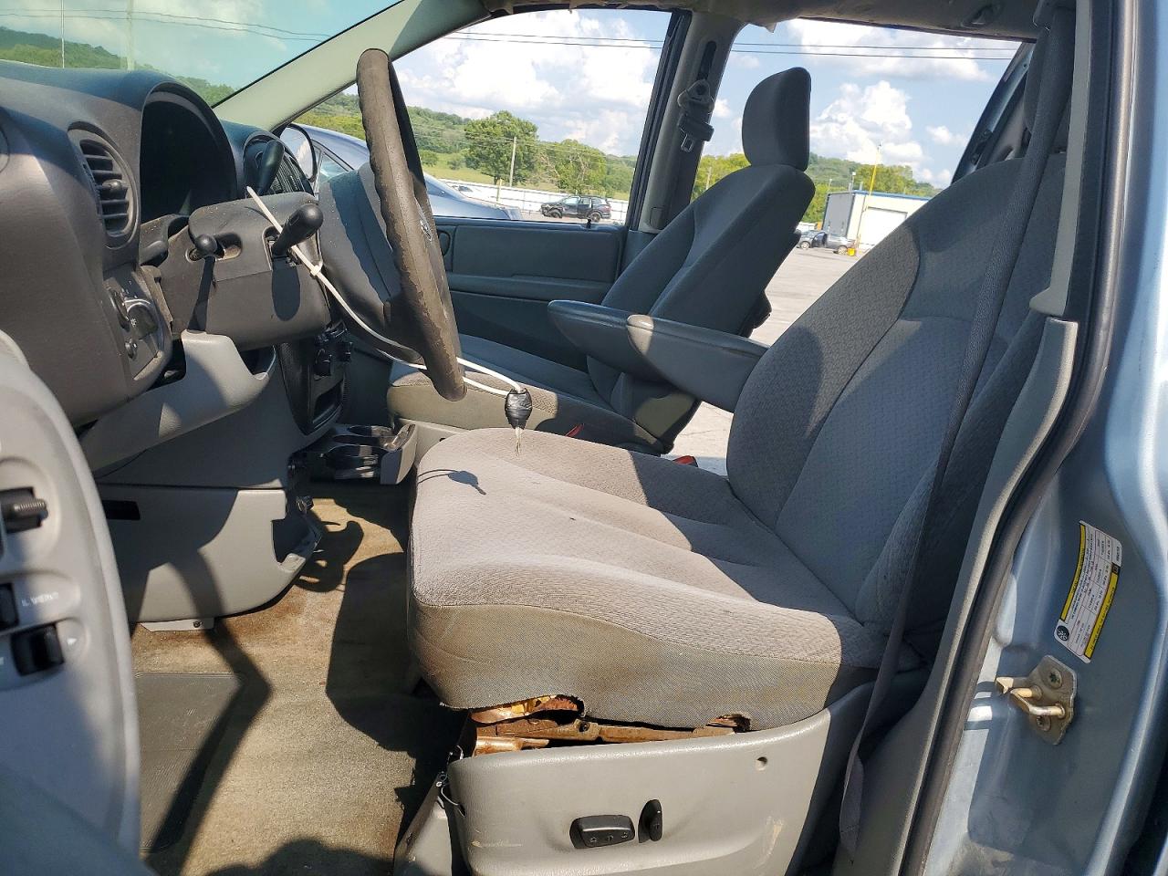 2006 Dodge Caravan Sxt Blue vin: 1D4GP45R26B502159