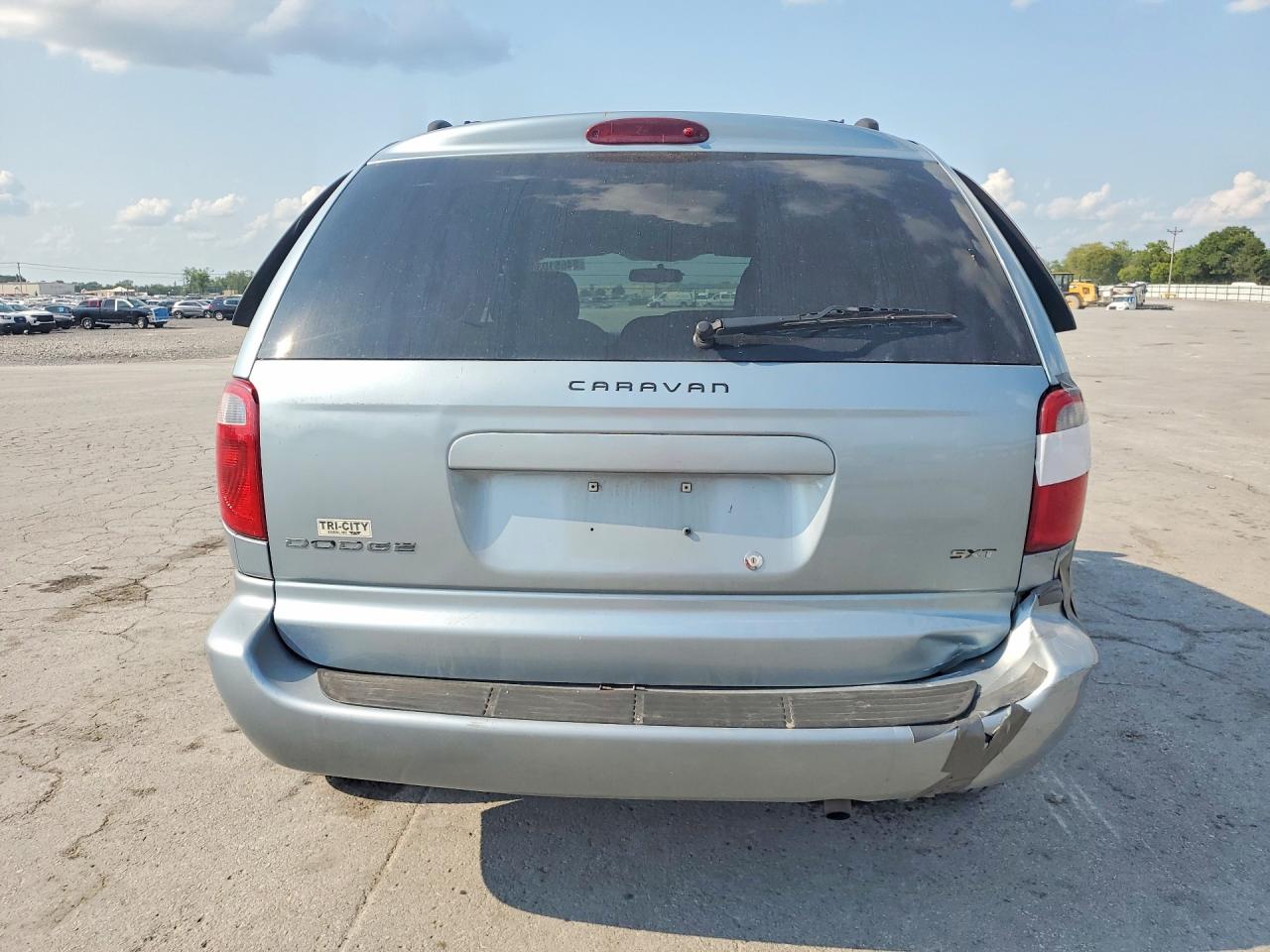 2006 Dodge Caravan Sxt Blue vin: 1D4GP45R26B502159