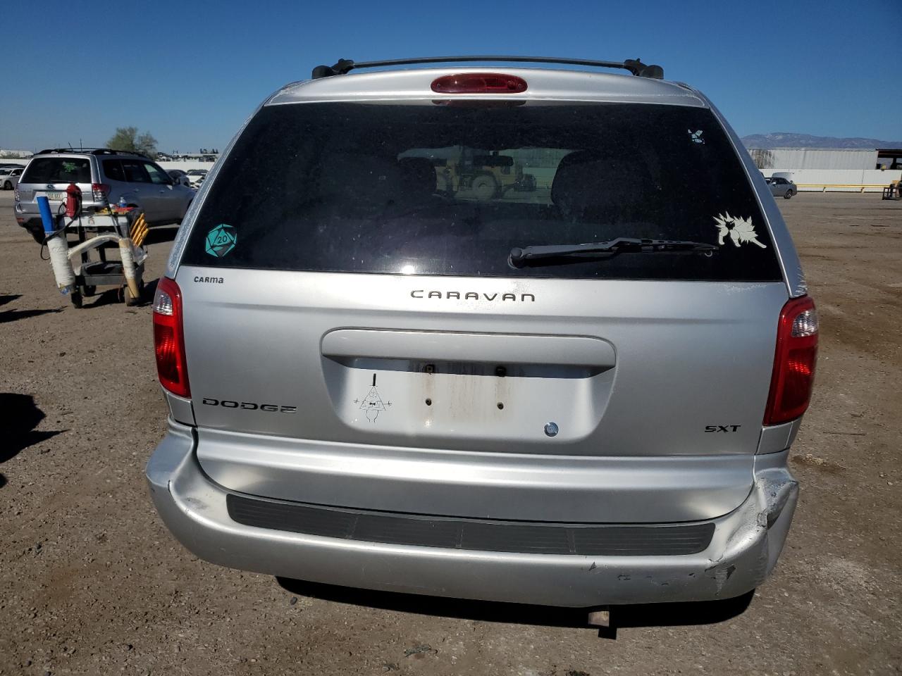 2006 Dodge Caravan Sxt Серебряный vin: 1D4GP45R26B509662