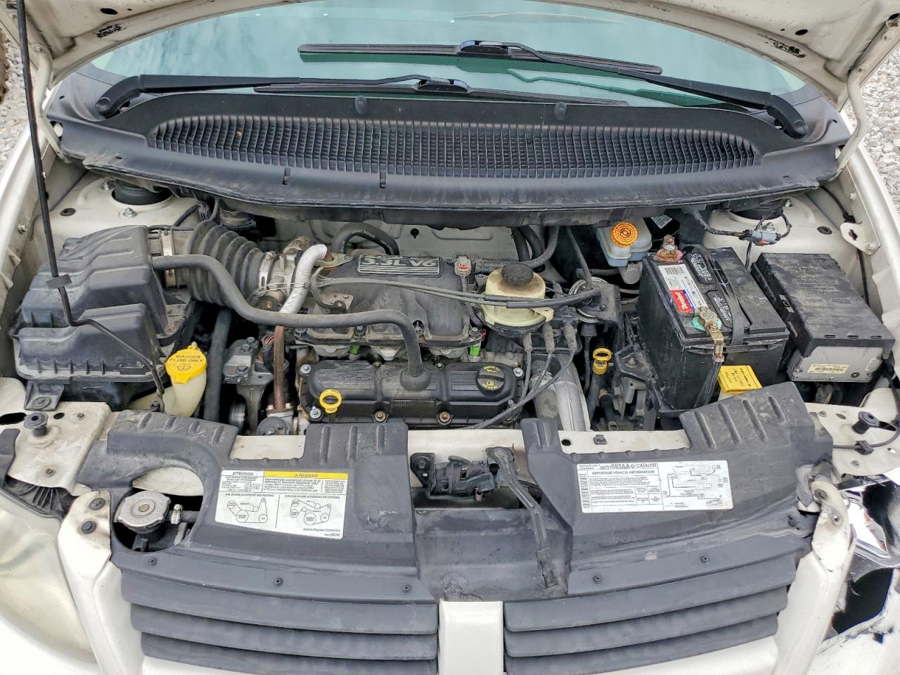 2006 Dodge Caravan Sxt White vin: 1D4GP45R26B609115