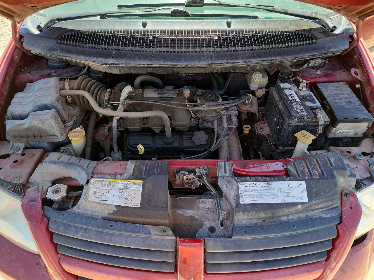 2006 Dodge Caravan Sxt Red vin: 1D4GP45R26B742425