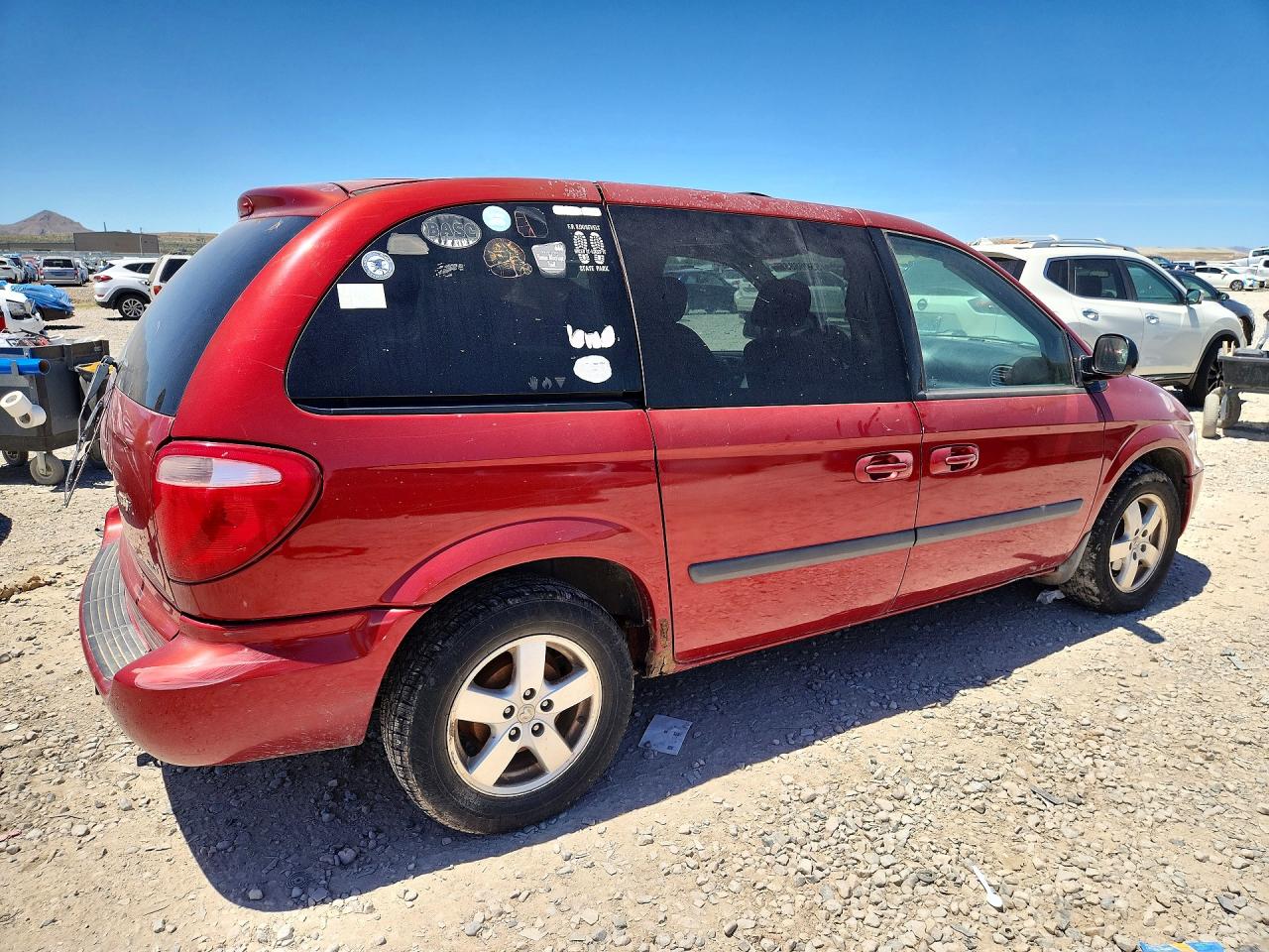 2006 Dodge Caravan Sxt Red vin: 1D4GP45R26B742425