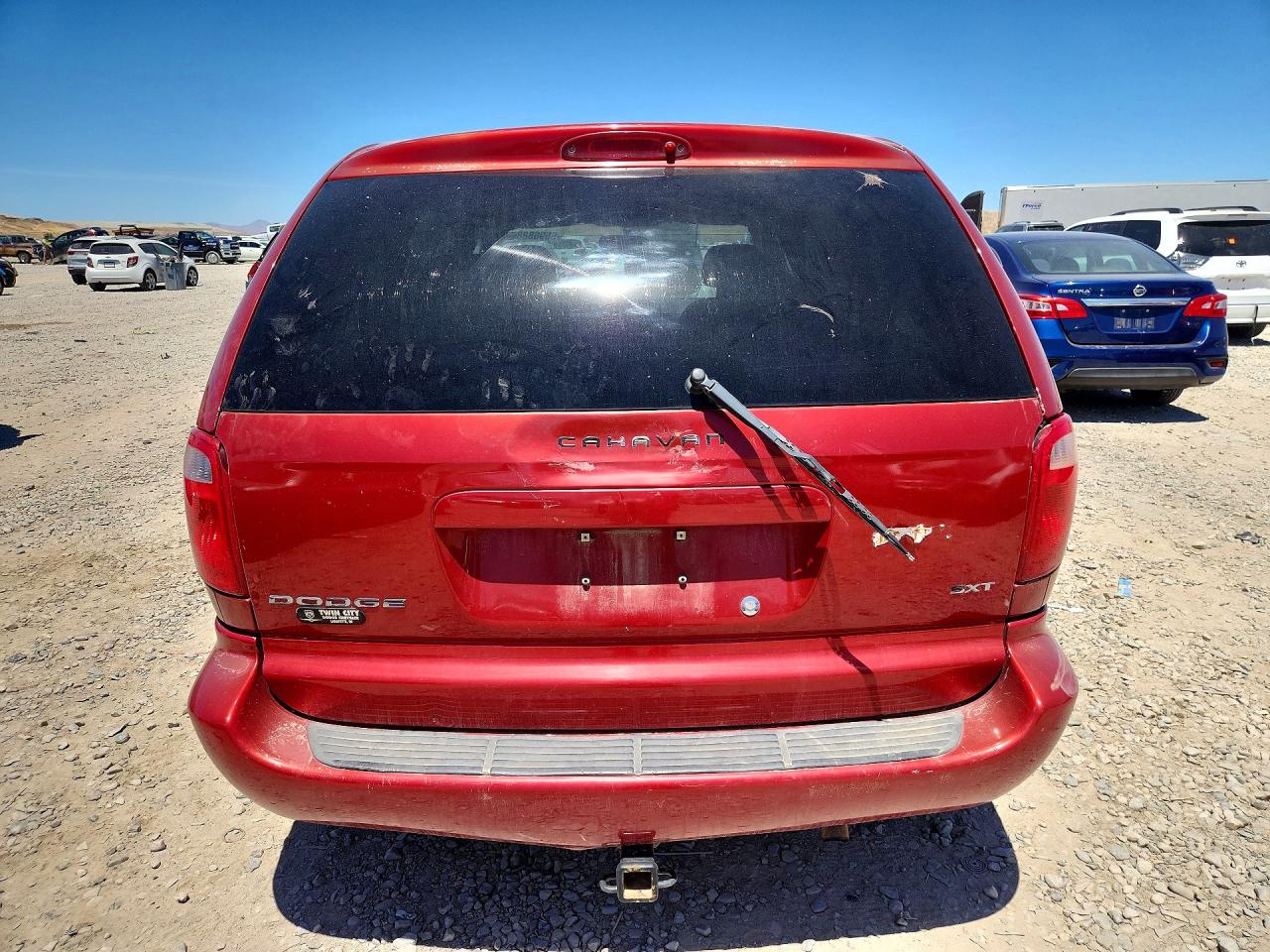 2006 Dodge Caravan Sxt Red vin: 1D4GP45R26B742425