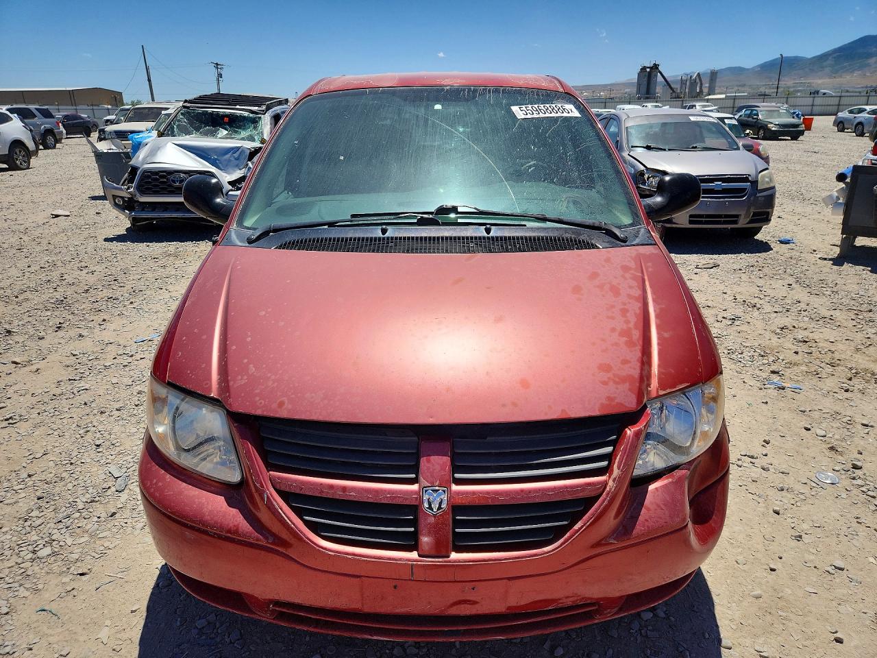 2006 Dodge Caravan Sxt Red vin: 1D4GP45R26B742425