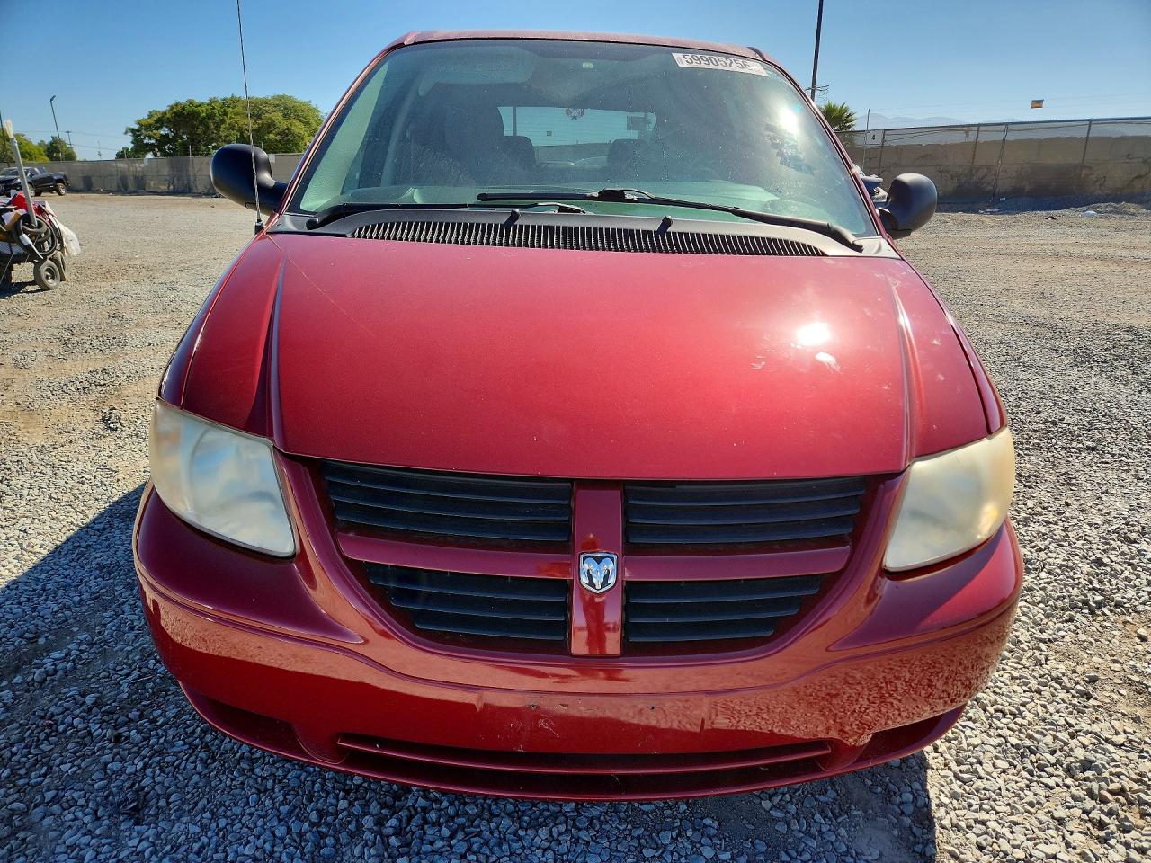 2007 Dodge Caravan Sxt Red vin: 1D4GP45R27B183282