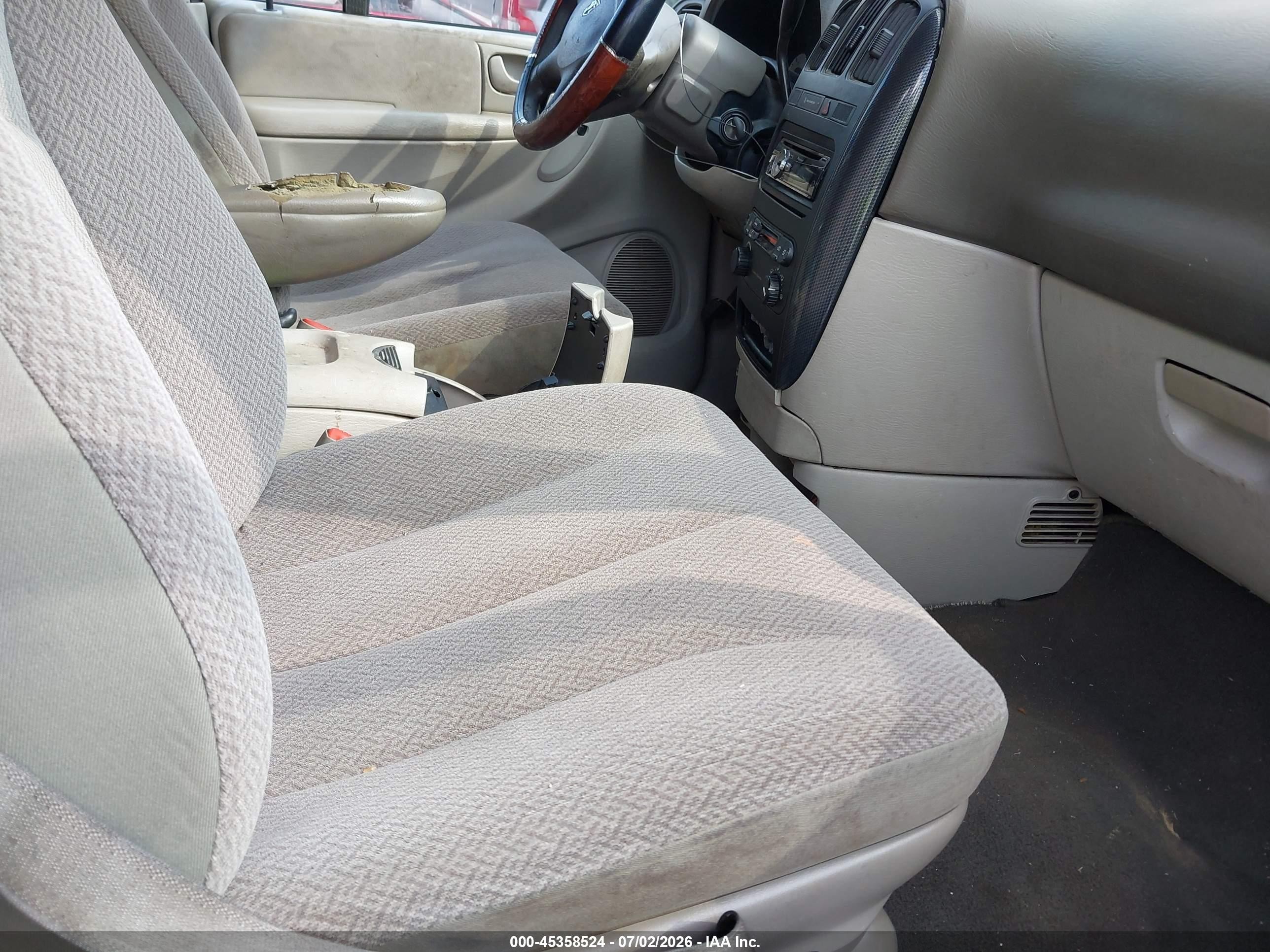 2007 Dodge Caravan Sxt Blue vin: 1D4GP45R27B228723