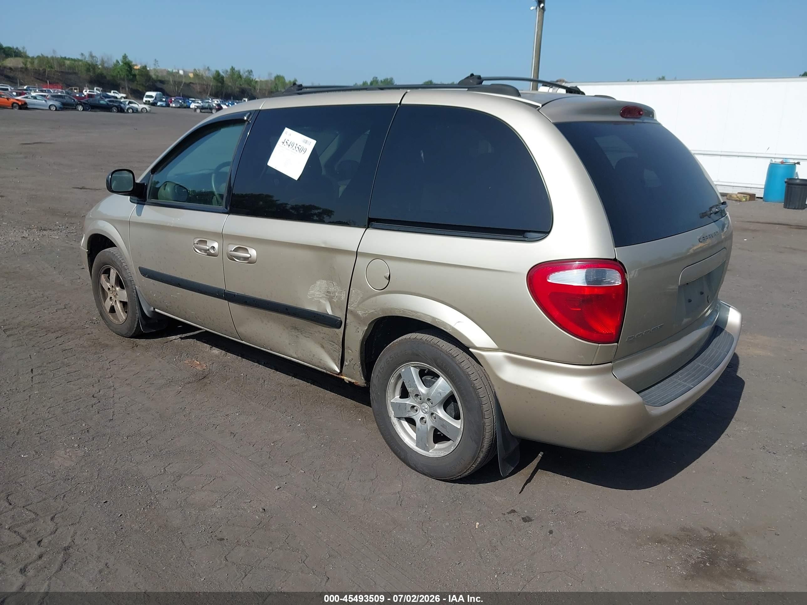 2005 Dodge Caravan Sxt Gold vin: 1D4GP45R35B287227
