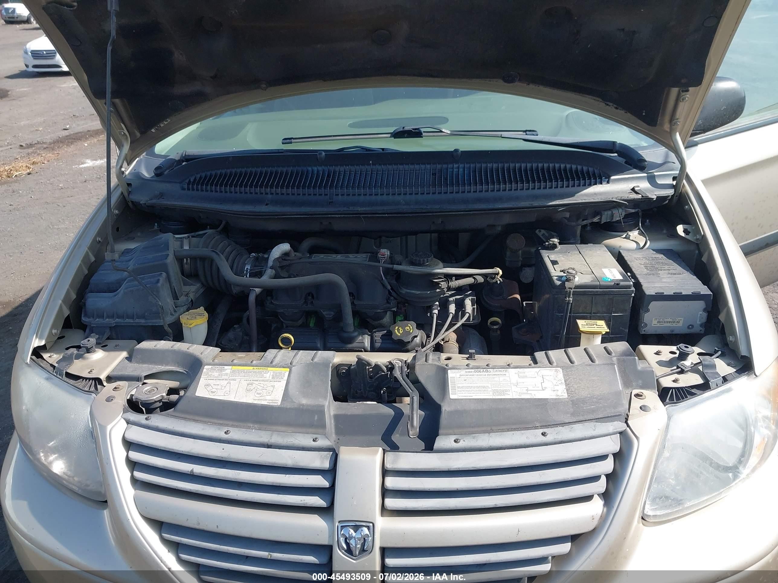 2005 Dodge Caravan Sxt Gold vin: 1D4GP45R35B287227