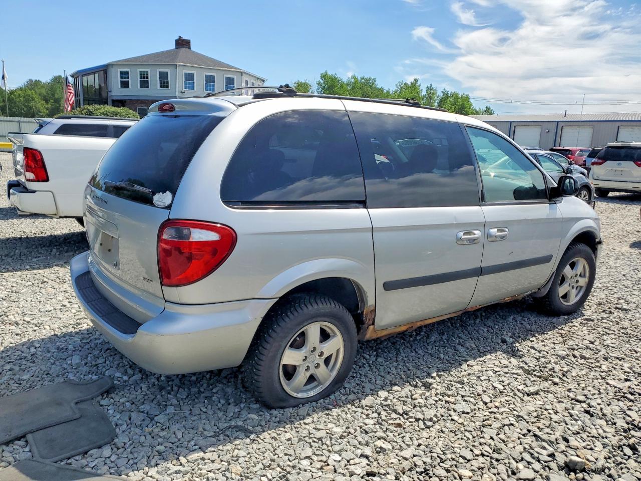 2006 Dodge Caravan Sxt Silver vin: 1D4GP45R36B502140