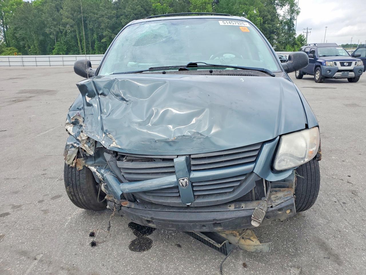 2006 Dodge Caravan Sxt Green vin: 1D4GP45R36B743681