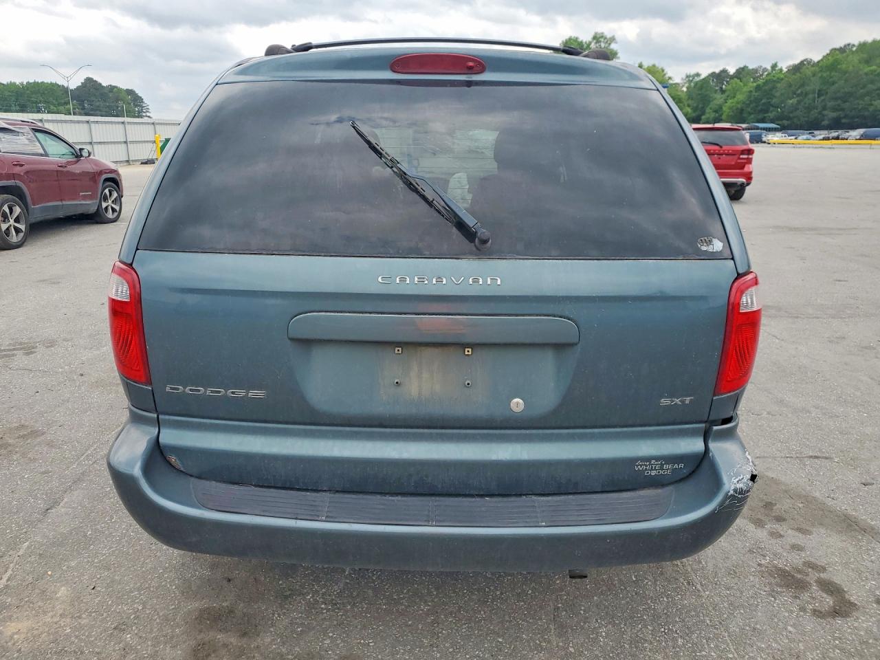 2006 Dodge Caravan Sxt Green vin: 1D4GP45R36B743681