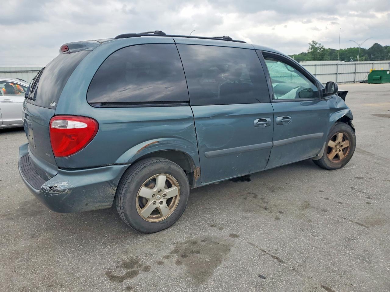 2006 Dodge Caravan Sxt Green vin: 1D4GP45R36B743681