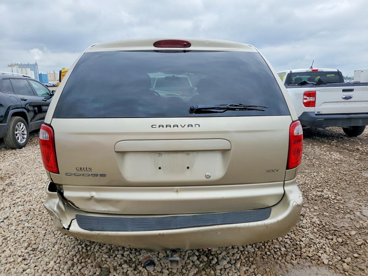 2006 Dodge Caravan Sxt Золотой vin: 1D4GP45R36B747777