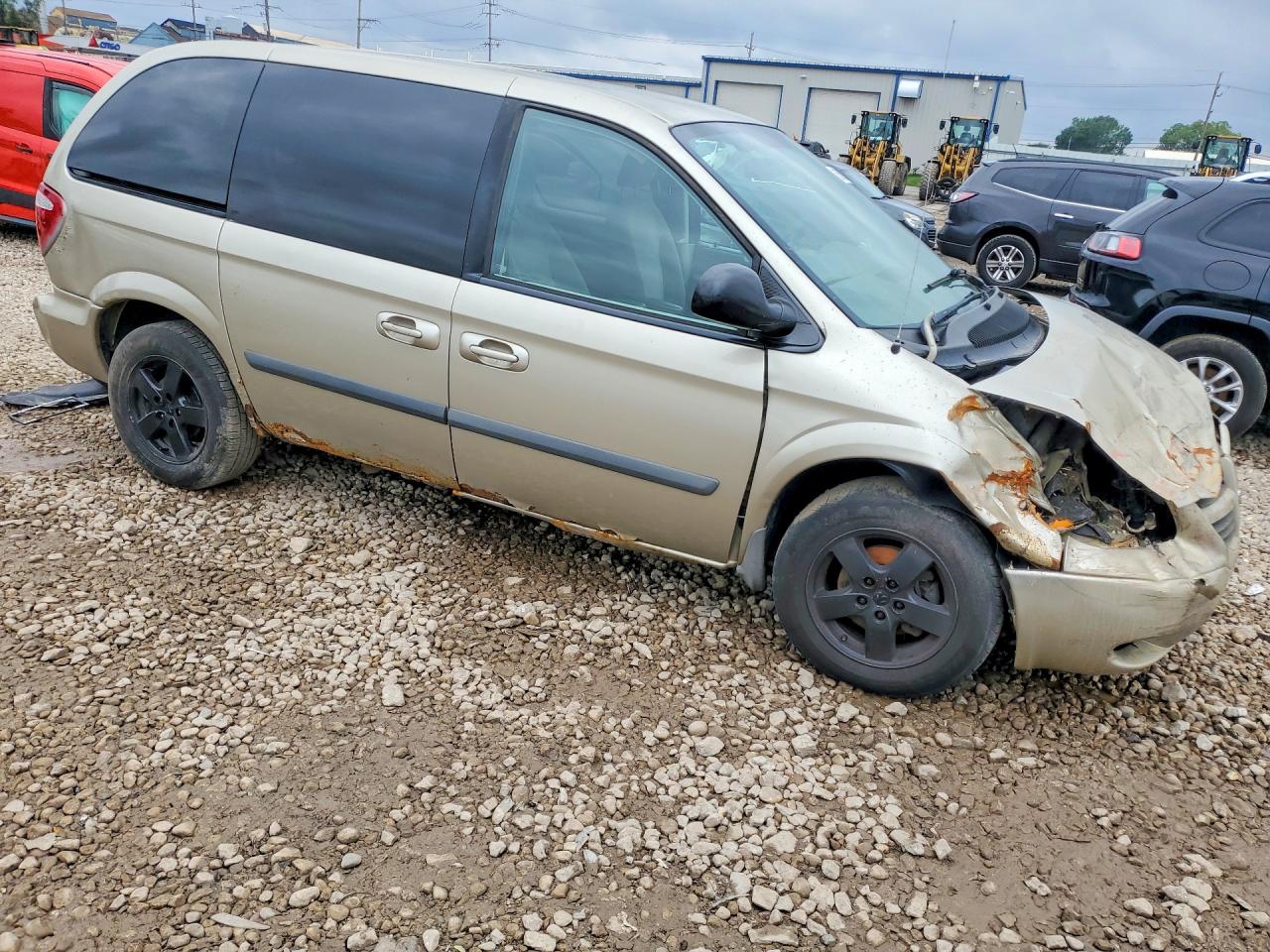 2006 Dodge Caravan Sxt Золотой vin: 1D4GP45R36B747777
