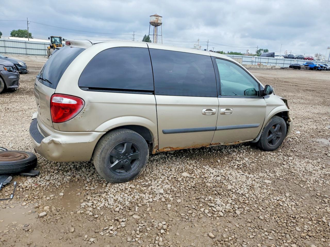 2006 Dodge Caravan Sxt Золотой vin: 1D4GP45R36B747777