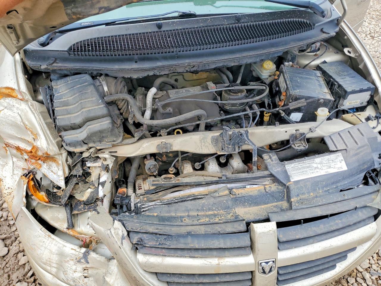 2006 Dodge Caravan Sxt Золотой vin: 1D4GP45R36B747777