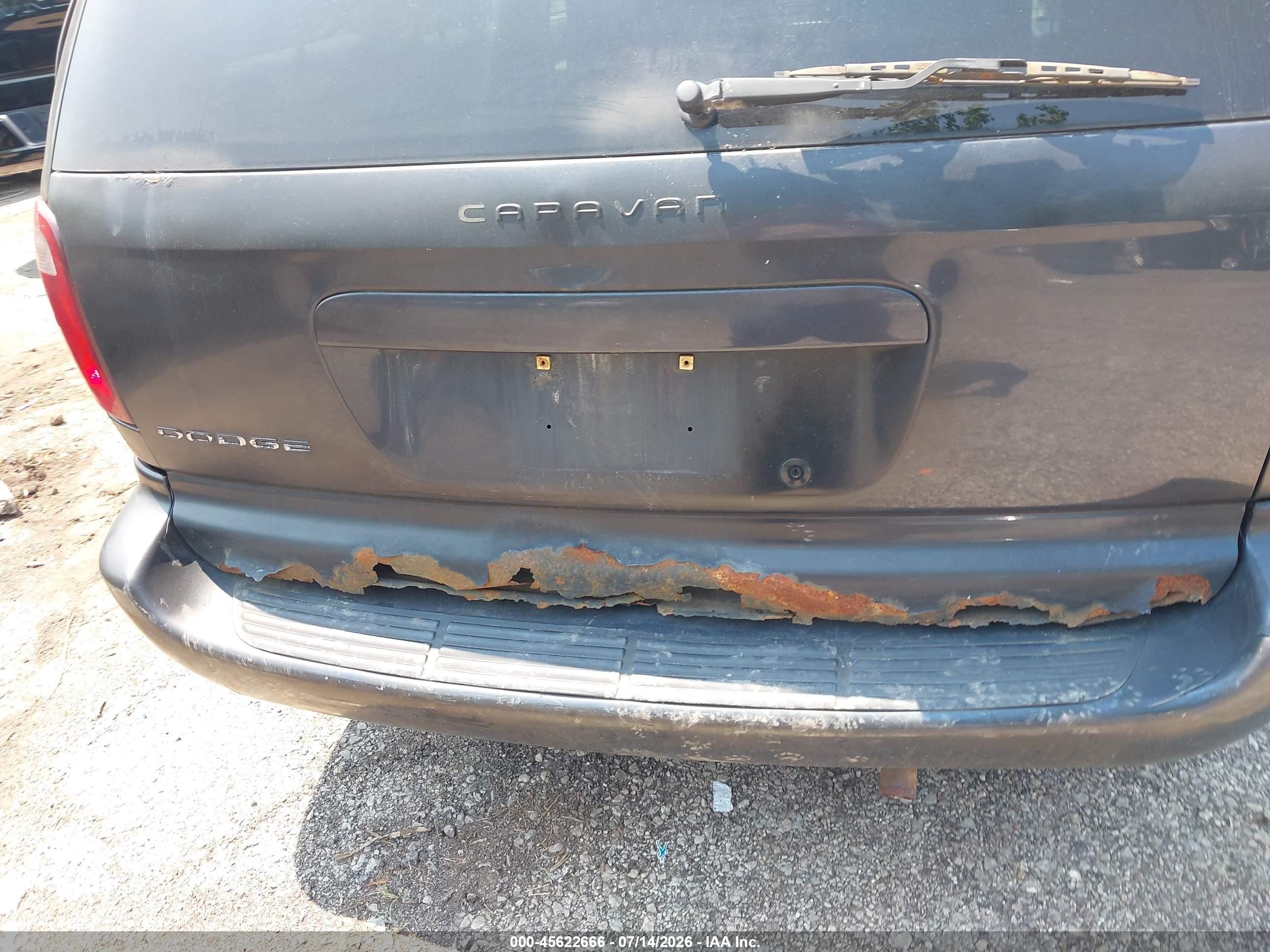 2007 Dodge Caravan Sxt Black vin: 1D4GP45R37B198437