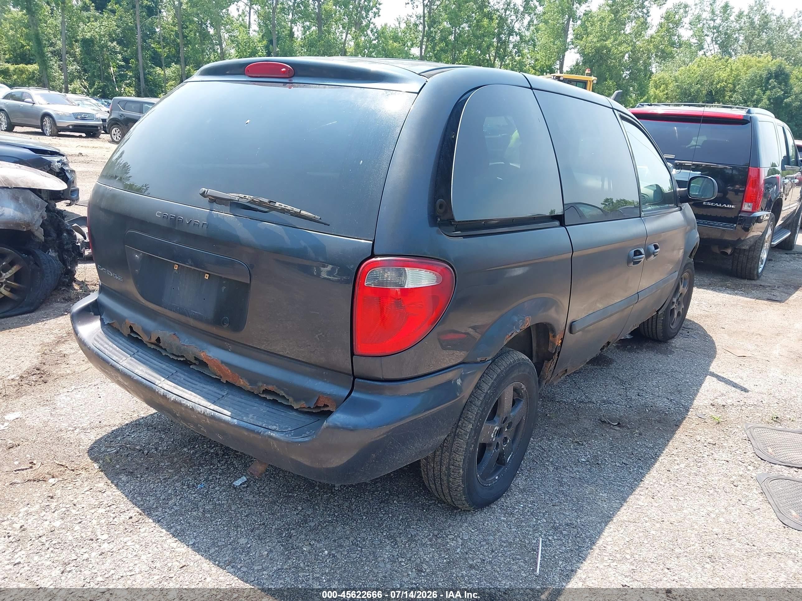 2007 Dodge Caravan Sxt Black vin: 1D4GP45R37B198437