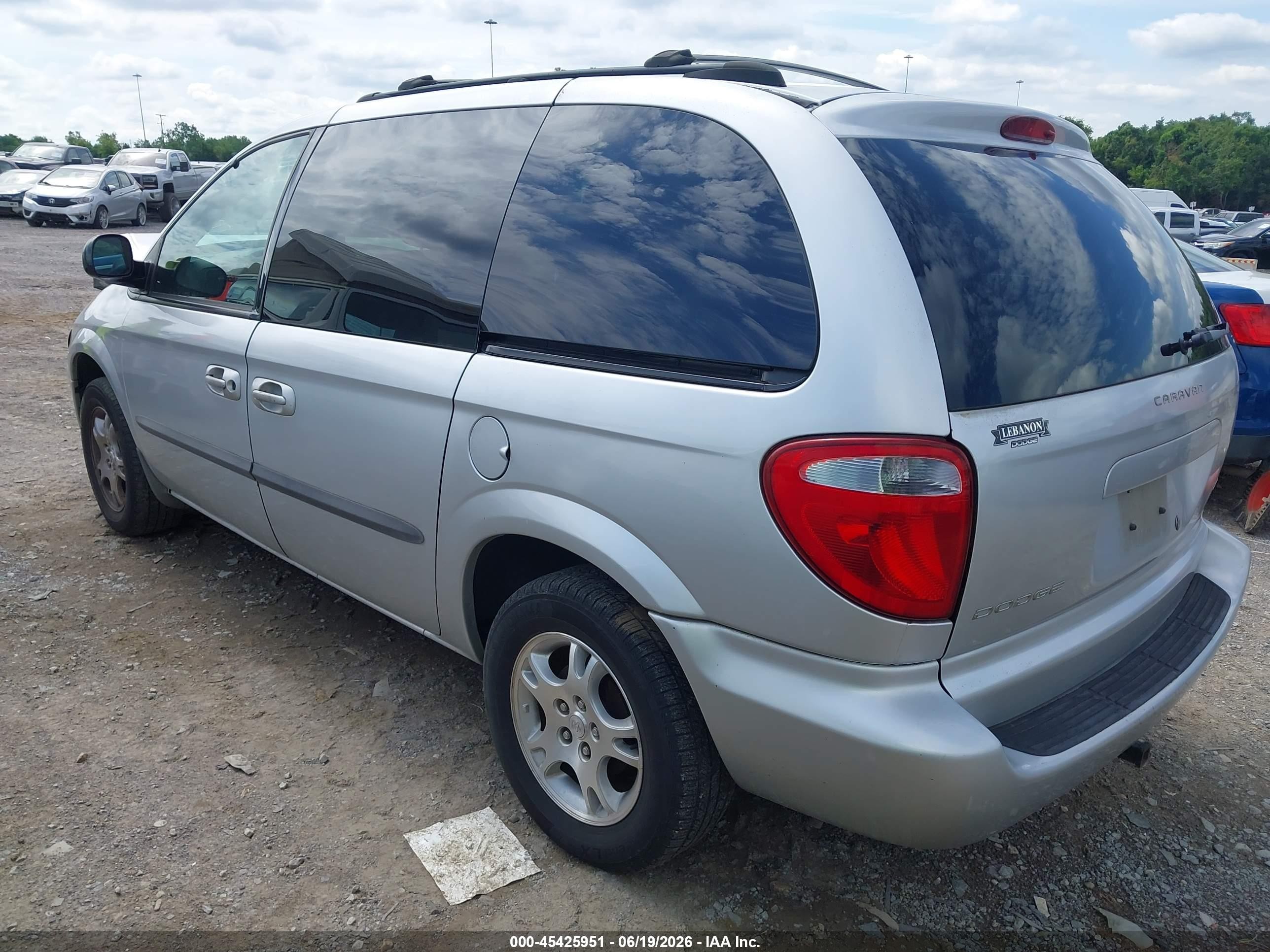 2004 Dodge Caravan Sxt Gray vin: 1D4GP45R44B512091