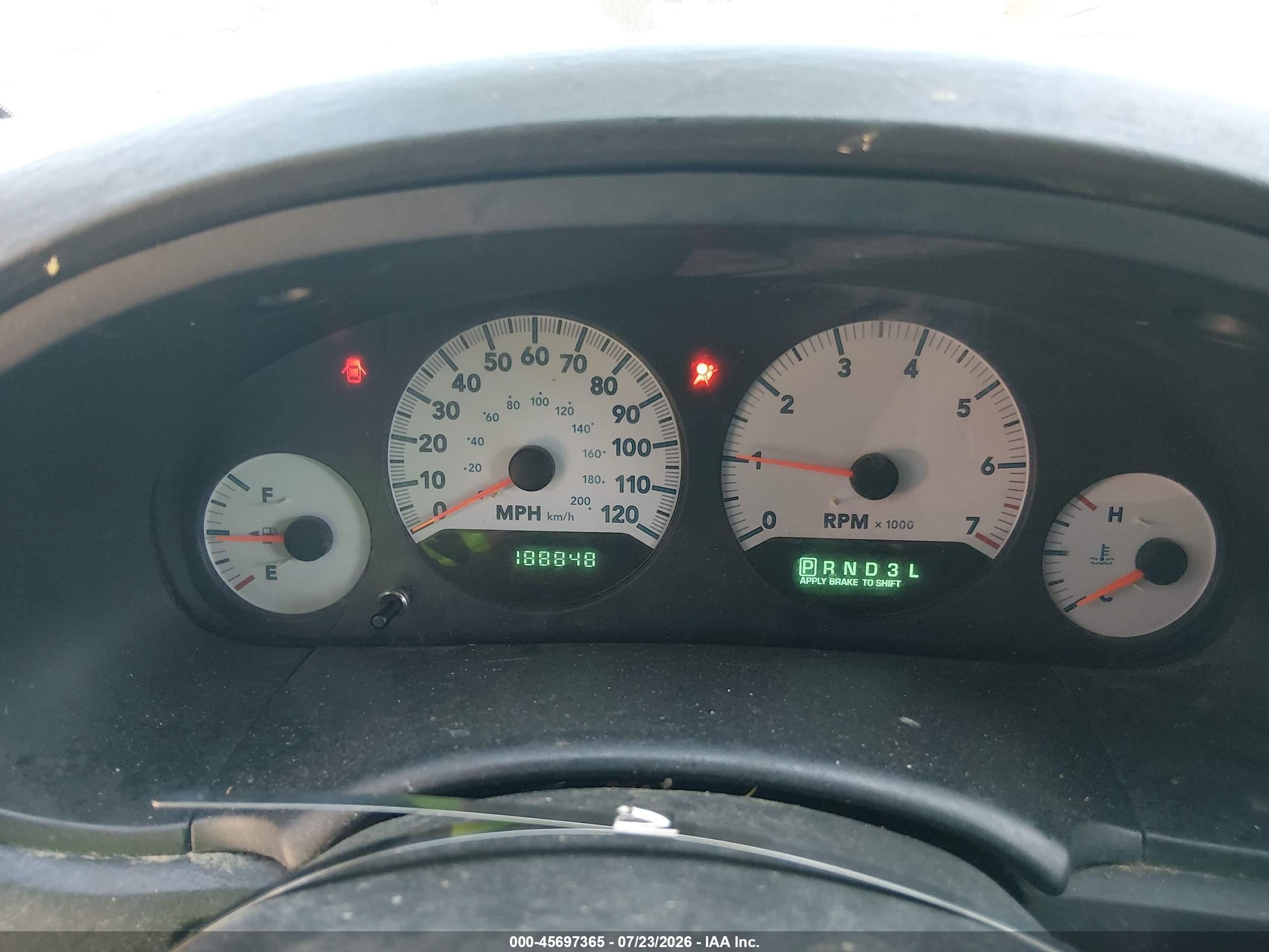 2006 Dodge Caravan Sxt Blue vin: 1D4GP45R46B626031