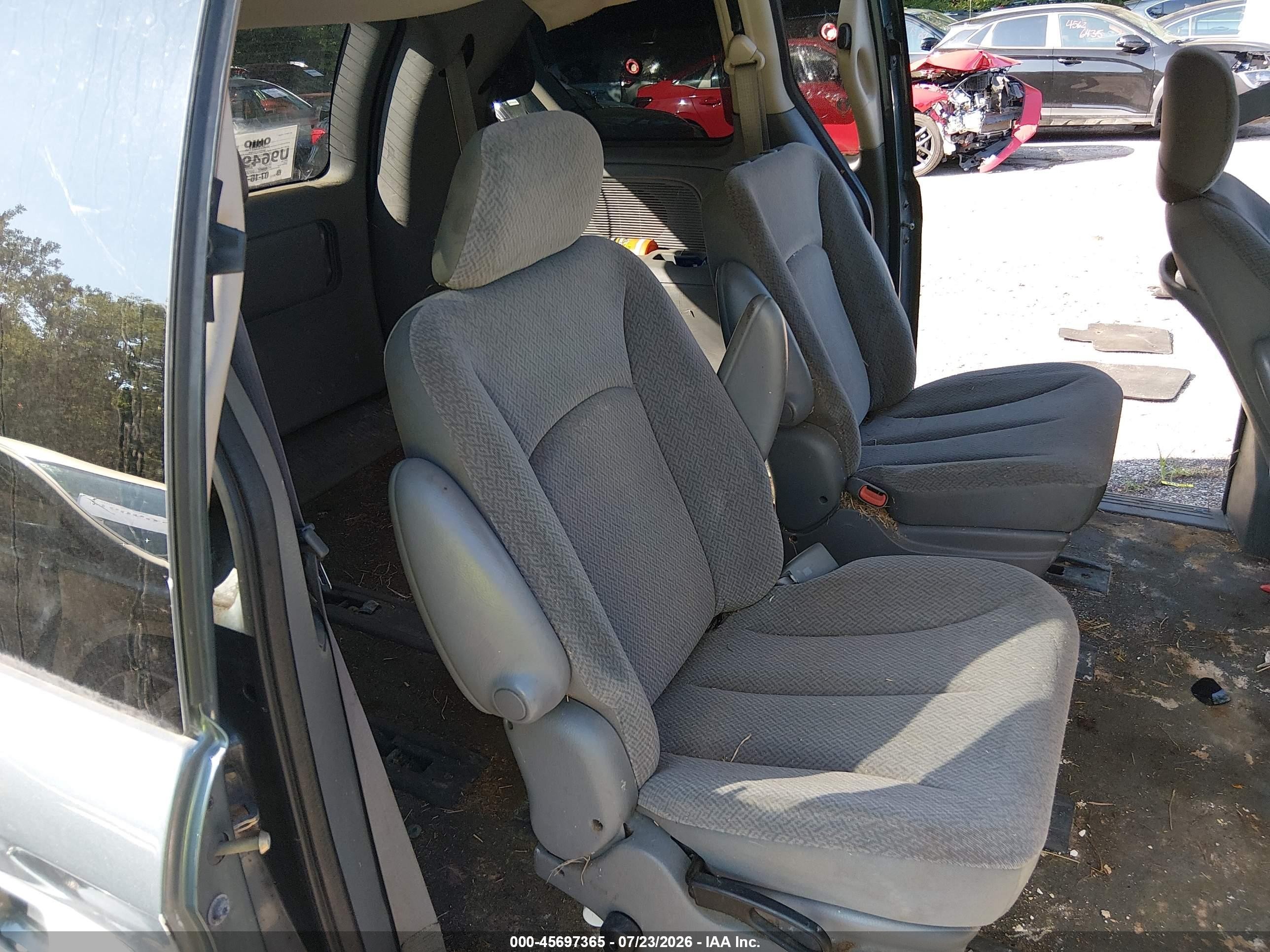 2006 Dodge Caravan Sxt Blue vin: 1D4GP45R46B626031
