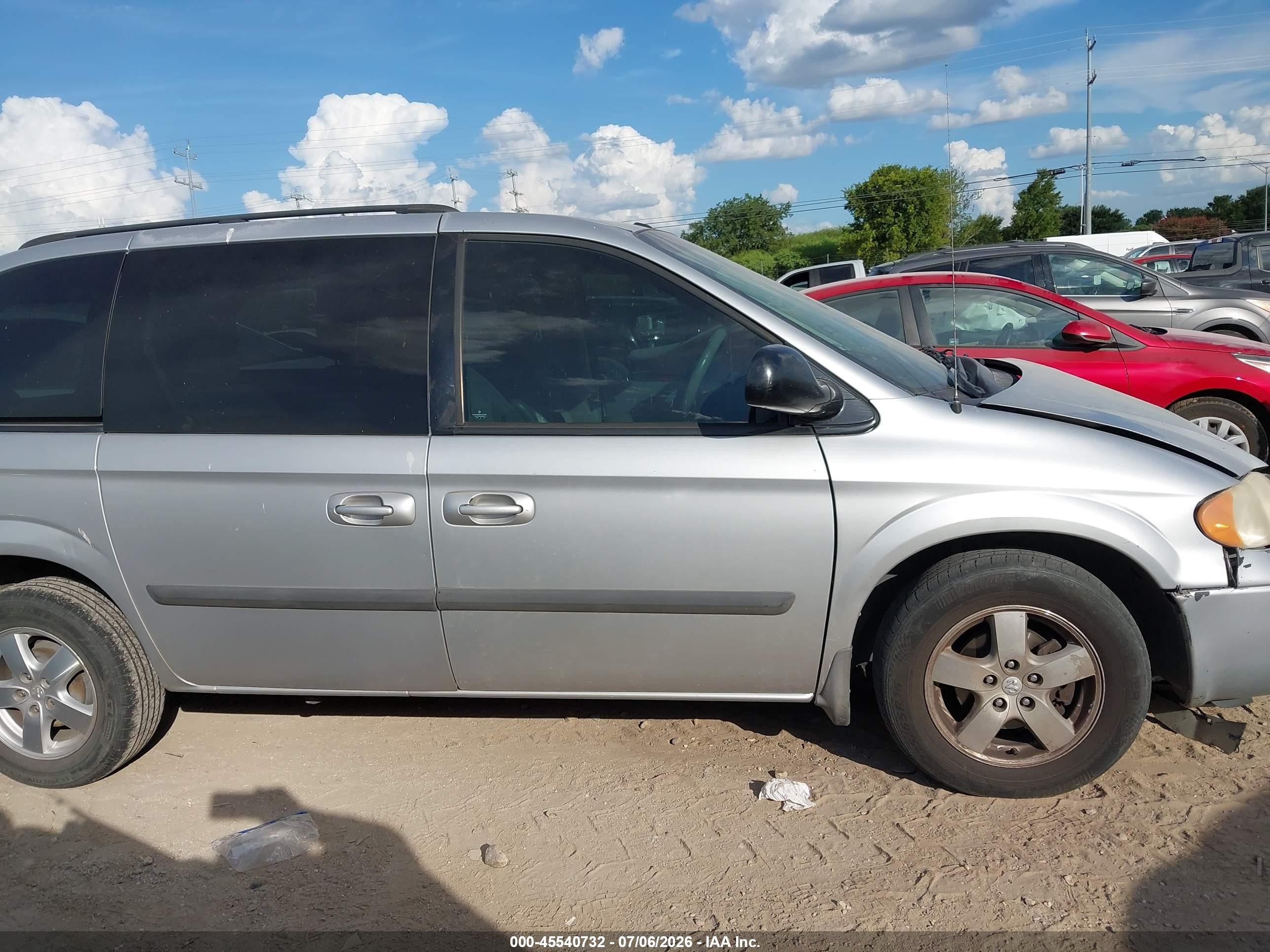 2006 Dodge Caravan Sxt Silver vin: 1D4GP45R46B716263