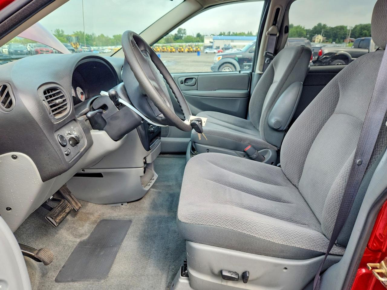 2007 Dodge Caravan Sxt Red vin: 1D4GP45R47B100144