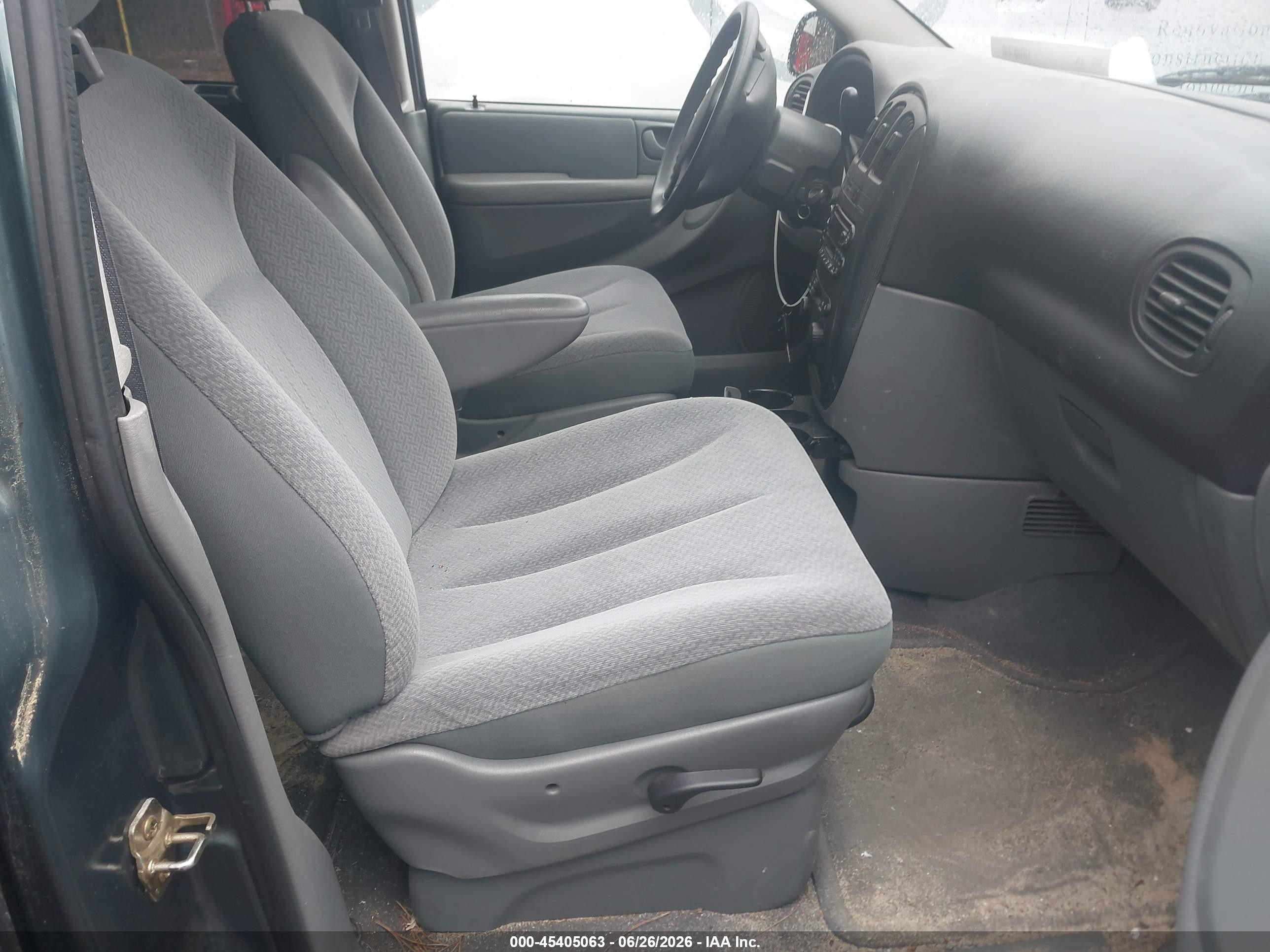 2006 Dodge Caravan Sxt Light Blue vin: 1D4GP45R56B501779
