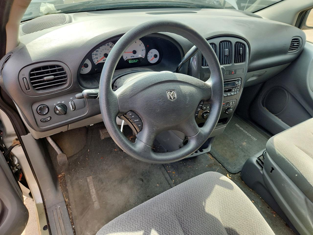 2007 Dodge Caravan Sxt Silver vin: 1D4GP45R57B186645