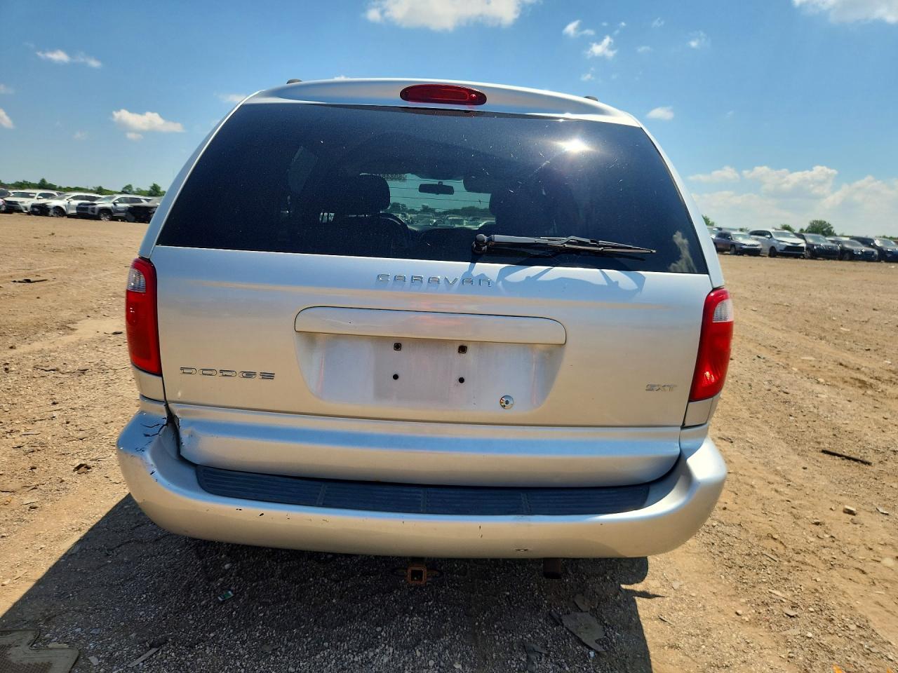 2007 Dodge Caravan Sxt Silver vin: 1D4GP45R57B239151