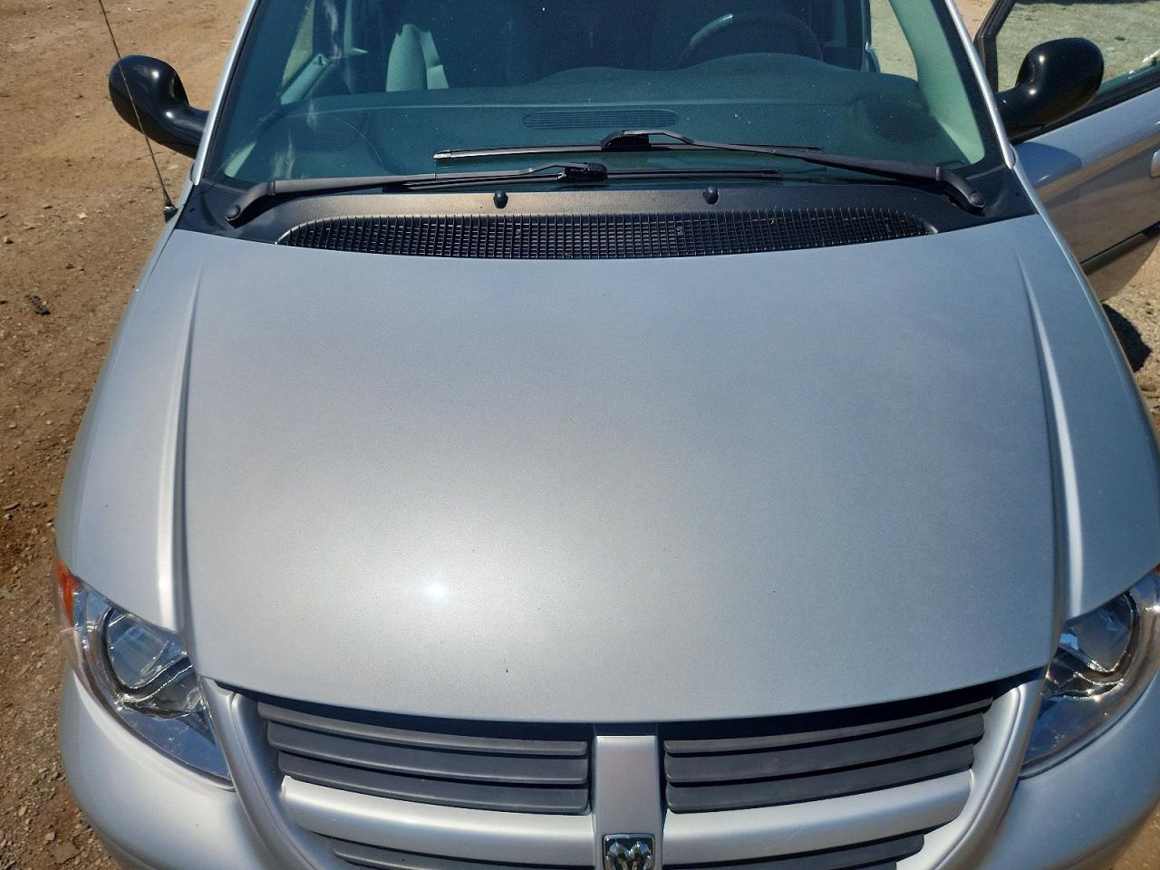 2007 Dodge Caravan Sxt Silver vin: 1D4GP45R57B239151