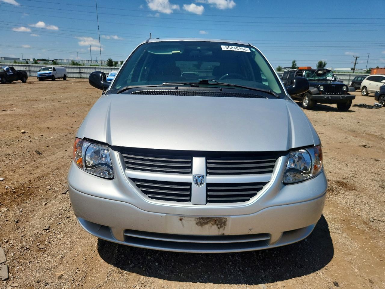 2007 Dodge Caravan Sxt Silver vin: 1D4GP45R57B239151